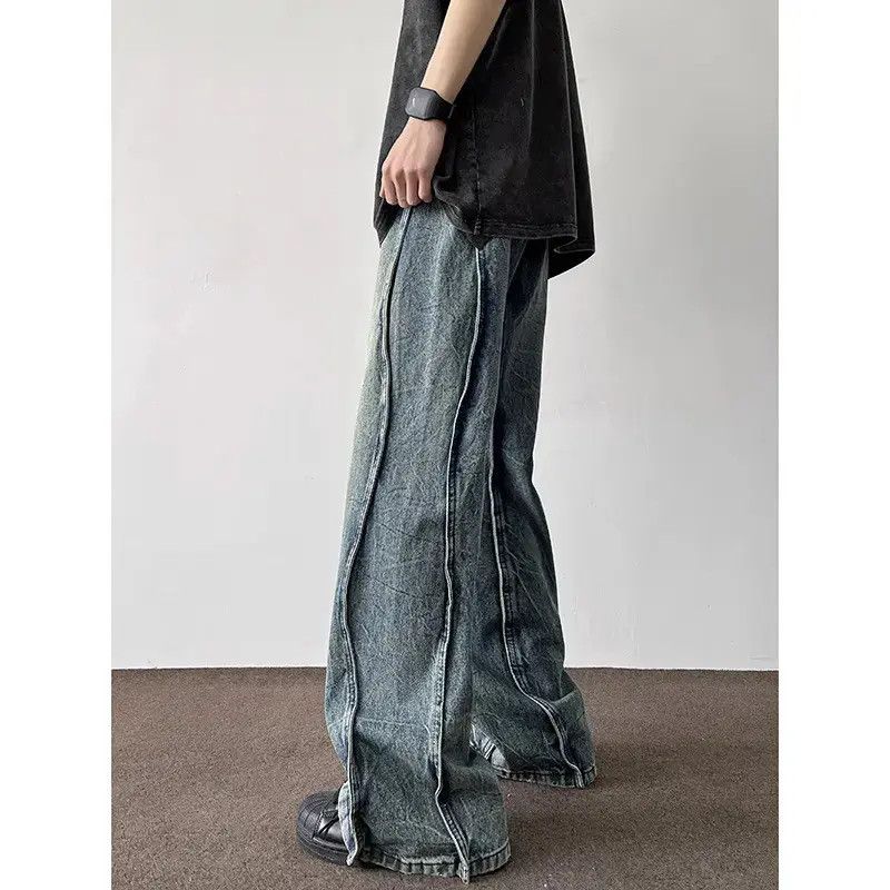 Japanese Brand Retro hip-hop loose straight casual jeans Size US 32 / EU 48 - 3 Thumbnail