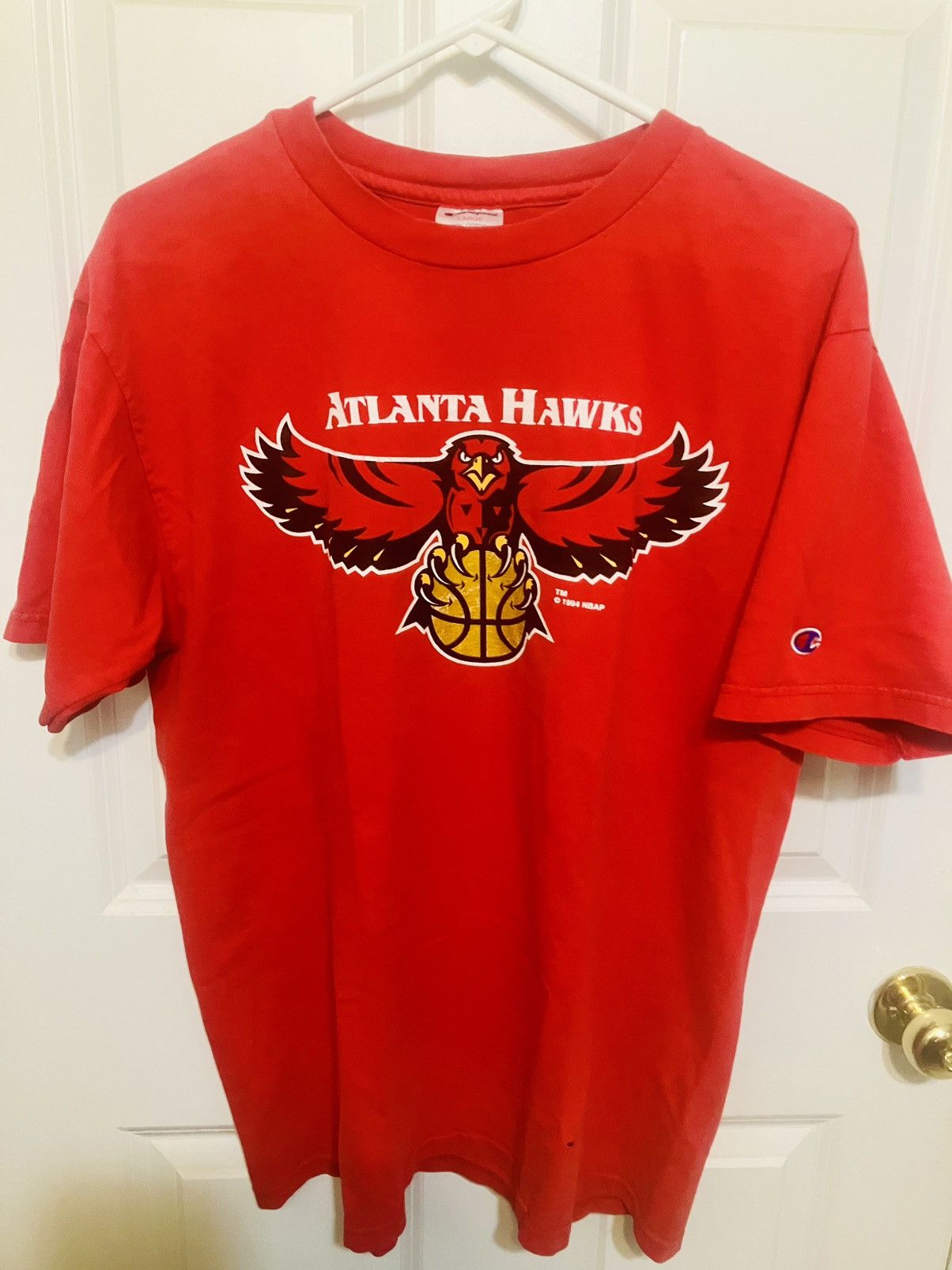 Champion Men’s Vintage Atlanta Hawks Champion Tshirt L Size US L / EU 52-54 / 3 - 1 Thumbnail