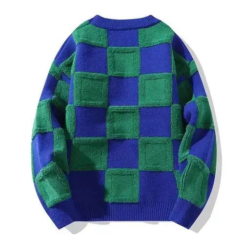 Japanese Brand × Vintage Hip Hop Plaid Knitted Sweaters Mens Size US M / EU 48-50 / 2 - 1 Thumbnail