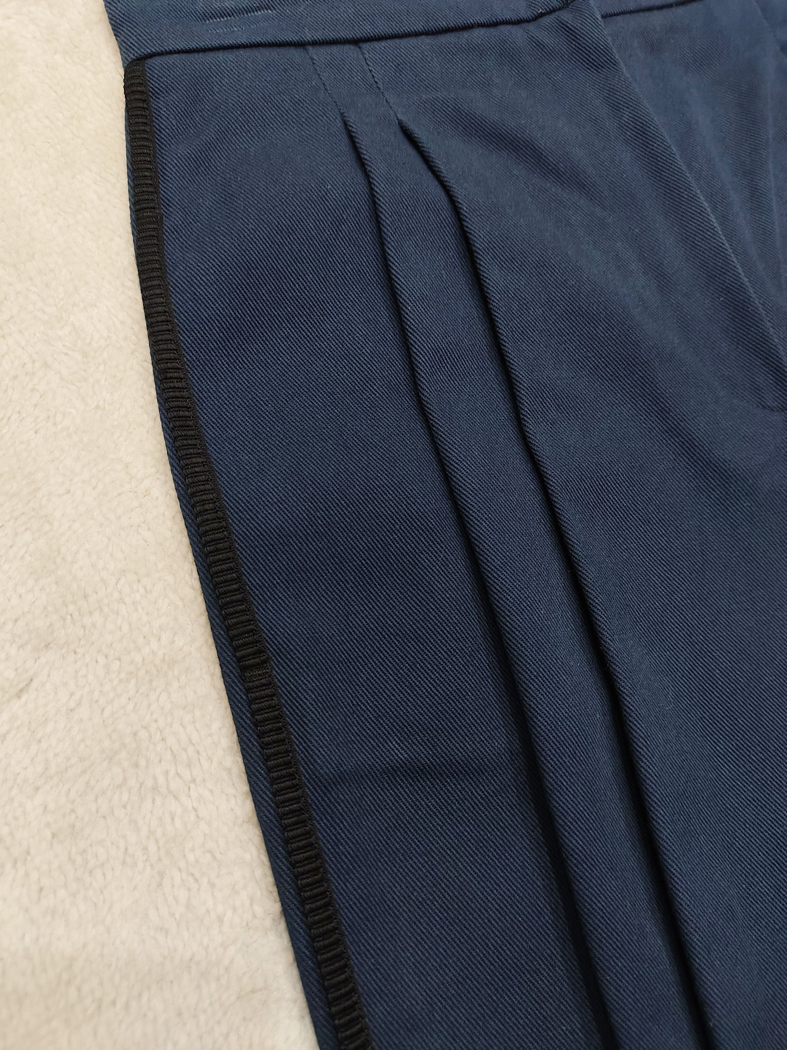 Fendi FENDI- Tailored Cuff Ankle Balloon Cropped Pleated Trousers Size 29" - 3 Thumbnail