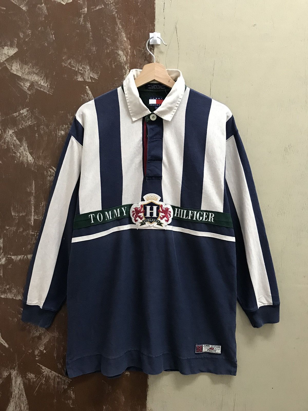 image of Tommy Hilfiger Rugby Shirt in Mix, Men's (Size Large)