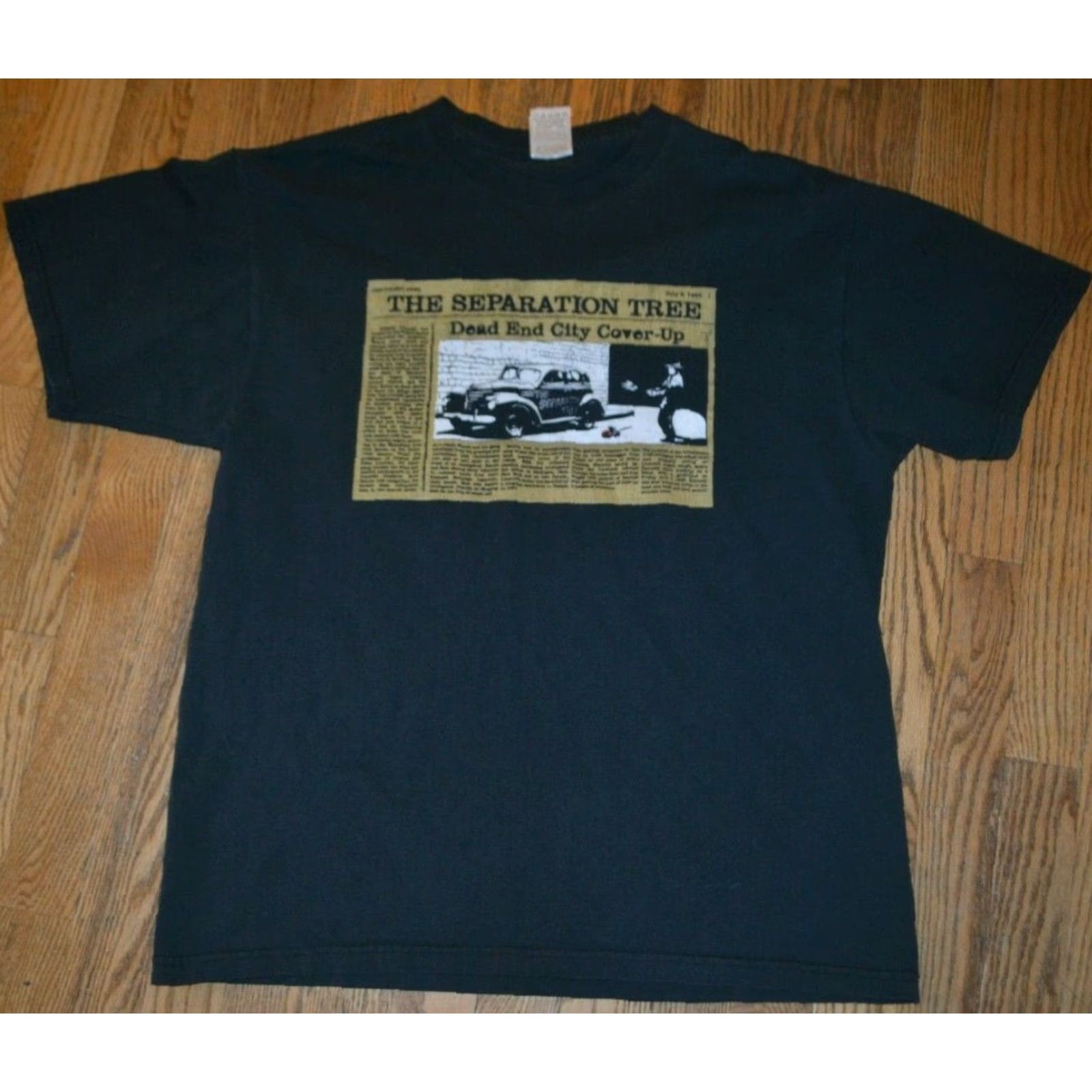 Fruit Of The Loom The Separation Tree T Shirt Large Fruit of the Loom Black Graphic Tee Music Band Size US L / EU 52-54 / 3 - 2 Thumbnail