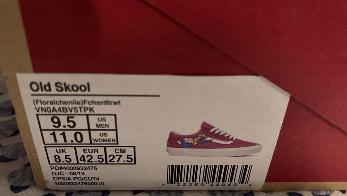 Vans Vans old skool embroidery flower size 9.5 Size US 9.5 / EU 42-43 - 4 Thumbnail