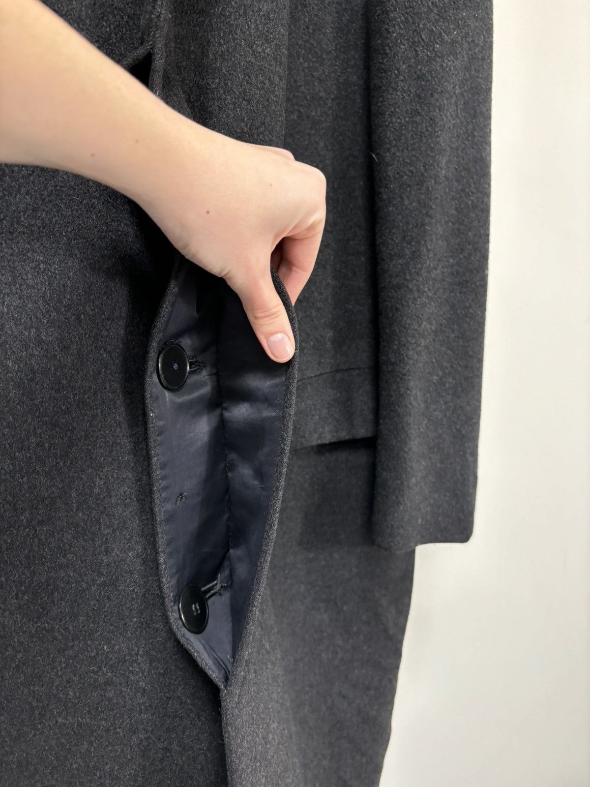 Vintage Vintage 1964 Italian “Wall Street” Tailored Wool Overcoat Size US L / EU 52-54 / 3 - 9 Thumbnail