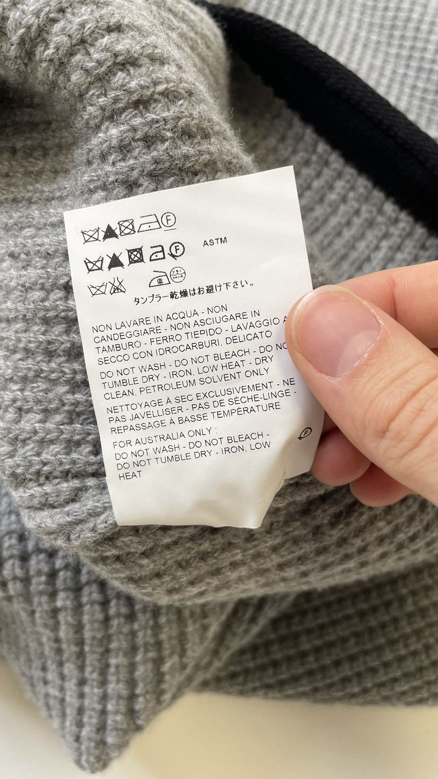 Jil Sander A/W 18 Oversized ‘Waffle Weave’ Wool Sweater Size US L / EU 52-54 / 3 - 12 Thumbnail