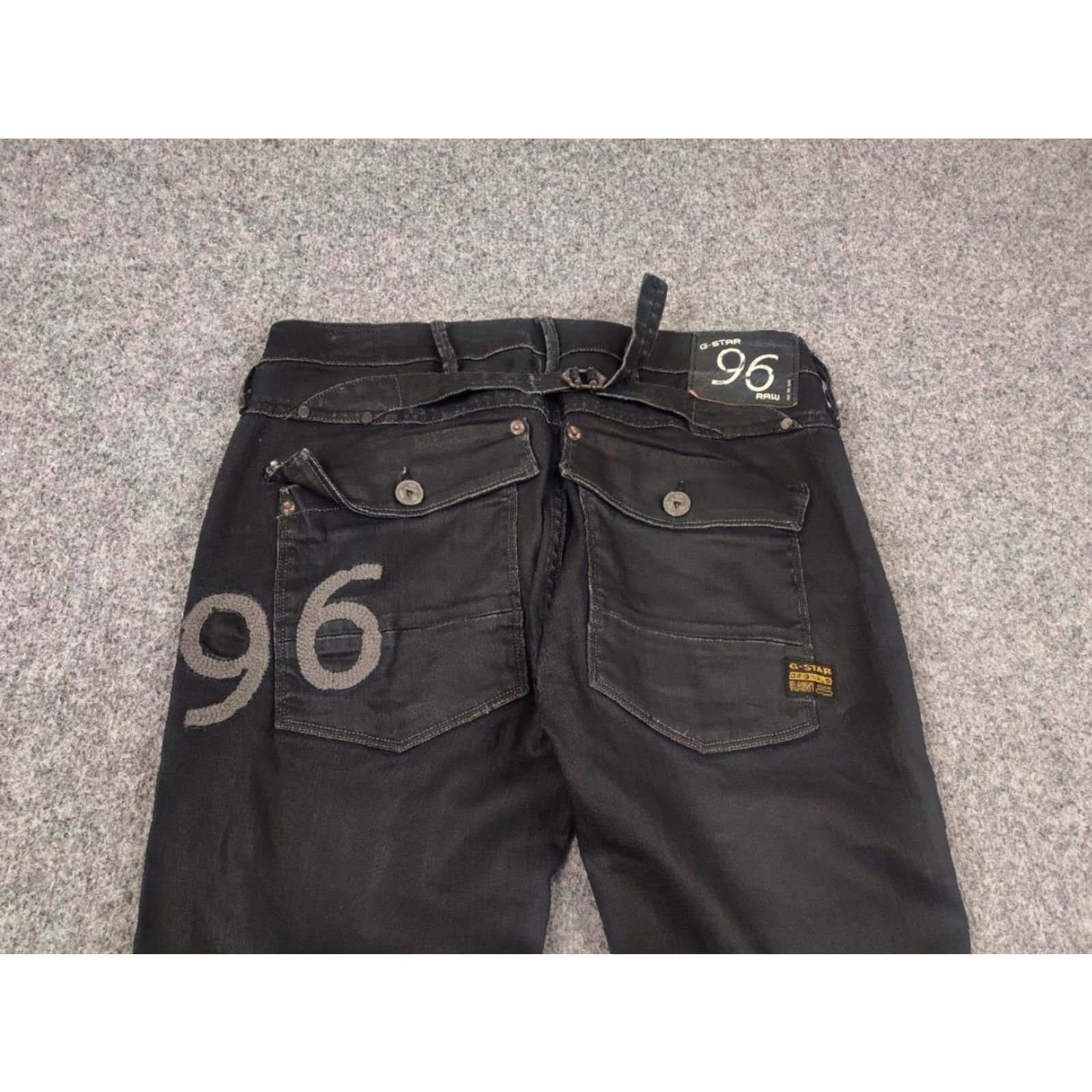 G-Star VINTAGE G-Star RAW 5620 Elwood Waxed Denim Jeans LGB Y2K Style opium Size US 29 - 5 Thumbnail