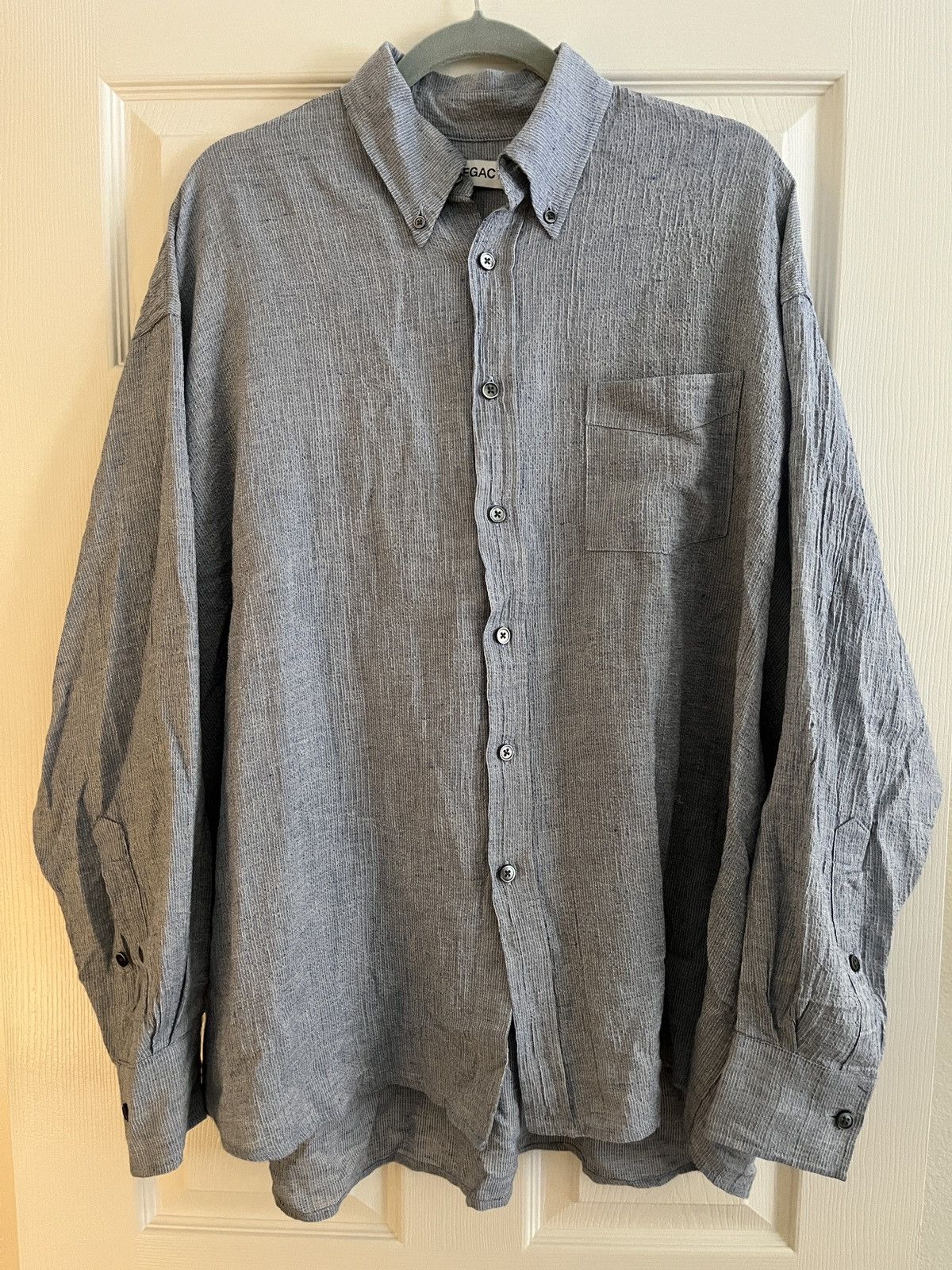 アウターその他 Our Legacy Borrowed BD Shirt Burlington Seersucker Mid Blue Our Legacy Borrowed Shirt Mid Blue Burlington Seersucker