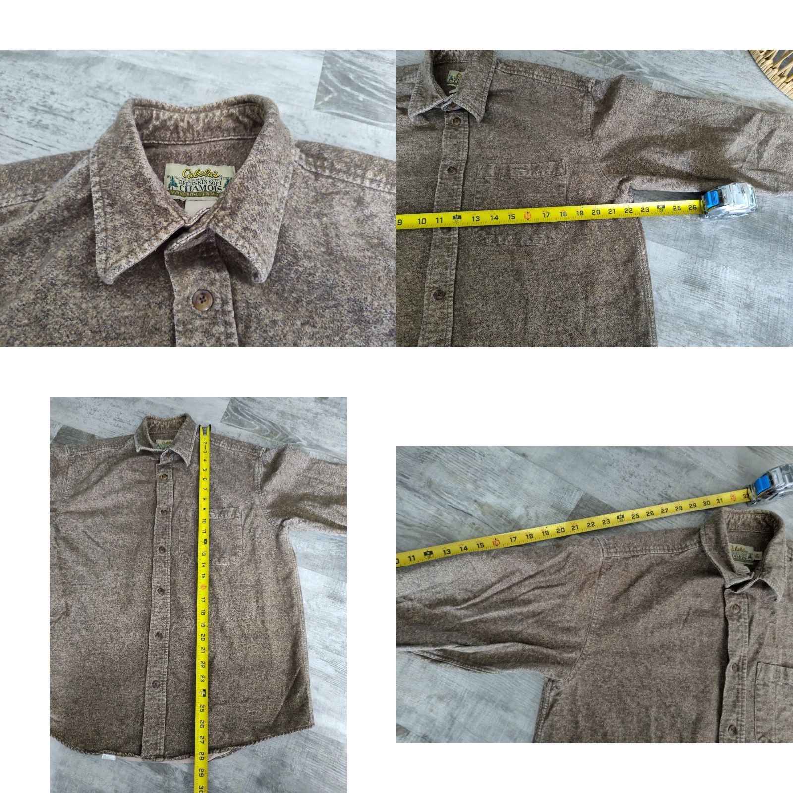 Vintage VINTAGE Cabela's Men's Shirt Medium Brown Flannel Button Up Casual Outdoor 90s Size US M / EU 48-50 / 2 - 8 Thumbnail