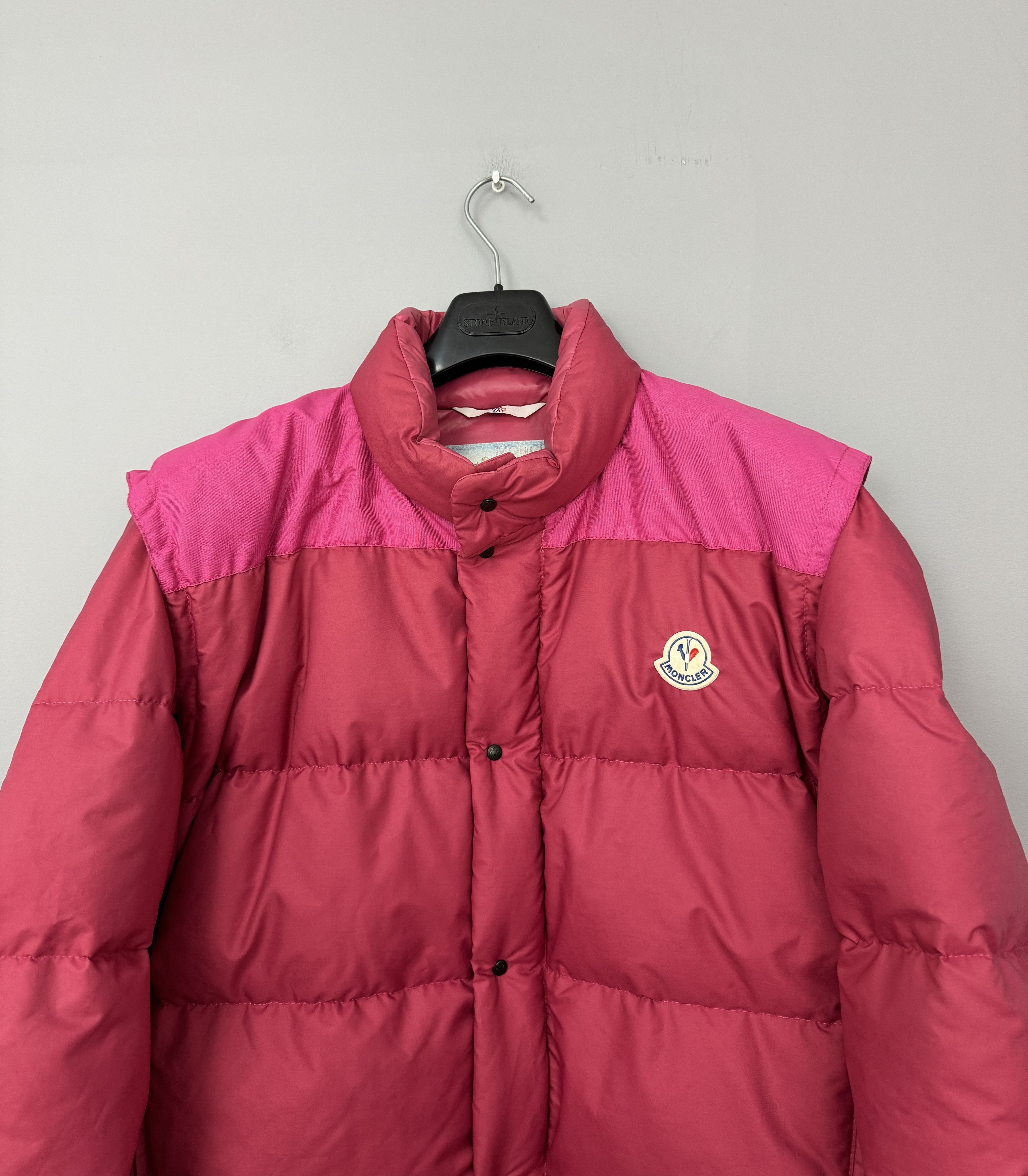 Moncler Vintage Moncler Grenoble Down Jacket Puffer Pink 2 in 1 Size US M / EU 48-50 / 2 - 2 Thumbnail