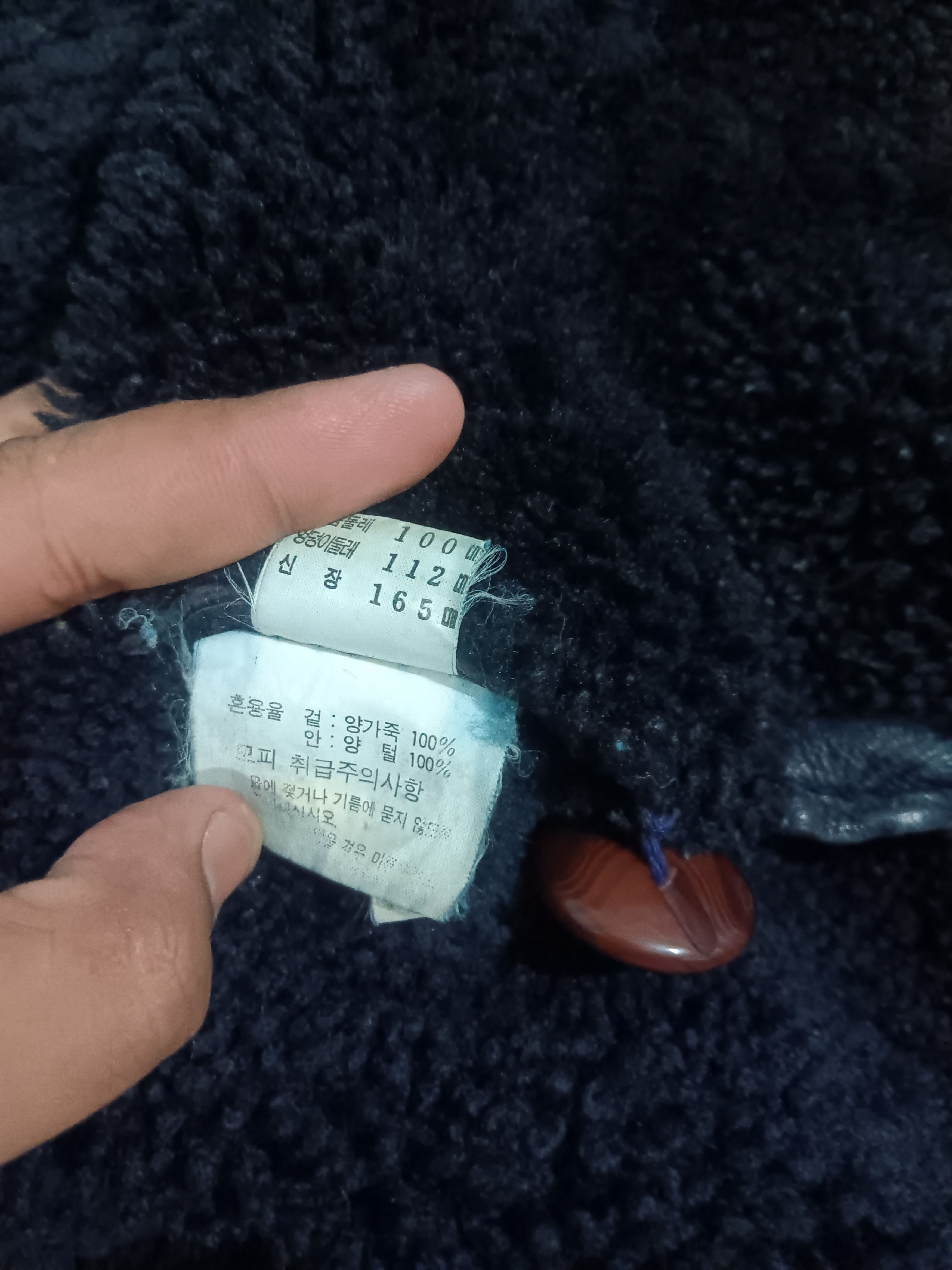 MOBA Sheep skin shearling fur coat jacket