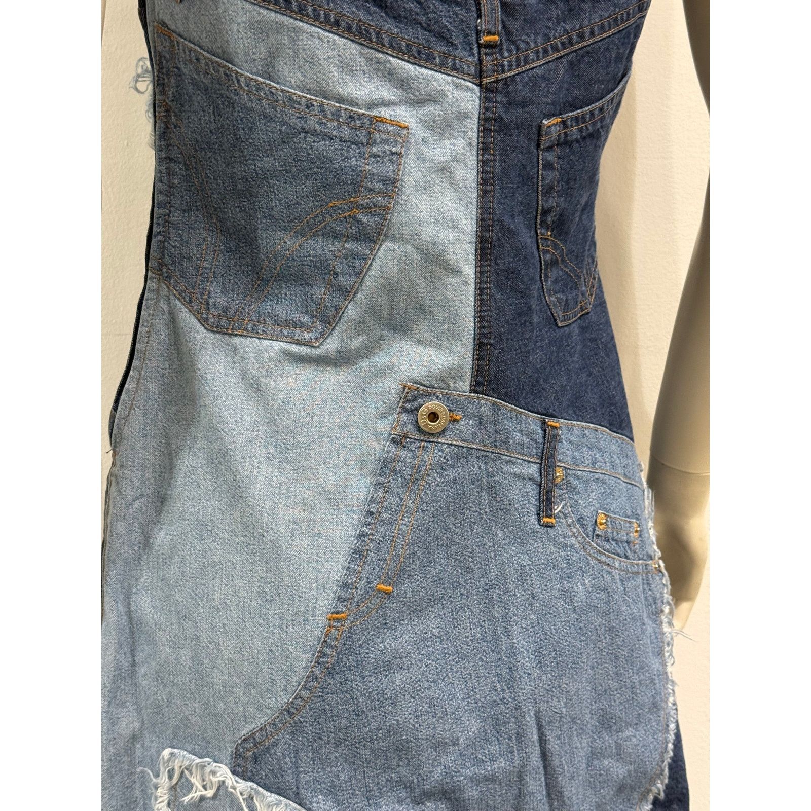 Dolce & Gabbana 2000s Dolce & Gabbana patchwork mini dress Size M / US 6-8 / IT 42-44 - 7 Thumbnail