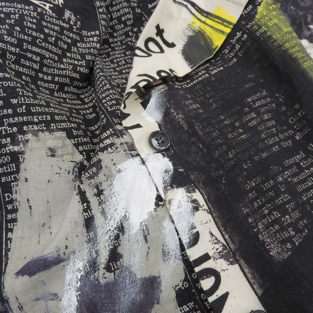 Yohji Yamamoto Yohji Yamamoto POUR HOMME Newspaper Drawstring Shorts Size US 31 - 5 Thumbnail