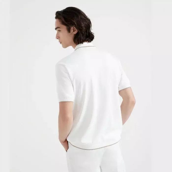 Brunello Cucinelli o1la1rc1a0425 Sweater in White Size US L / EU 52-54 / 3 - 3 Thumbnail
