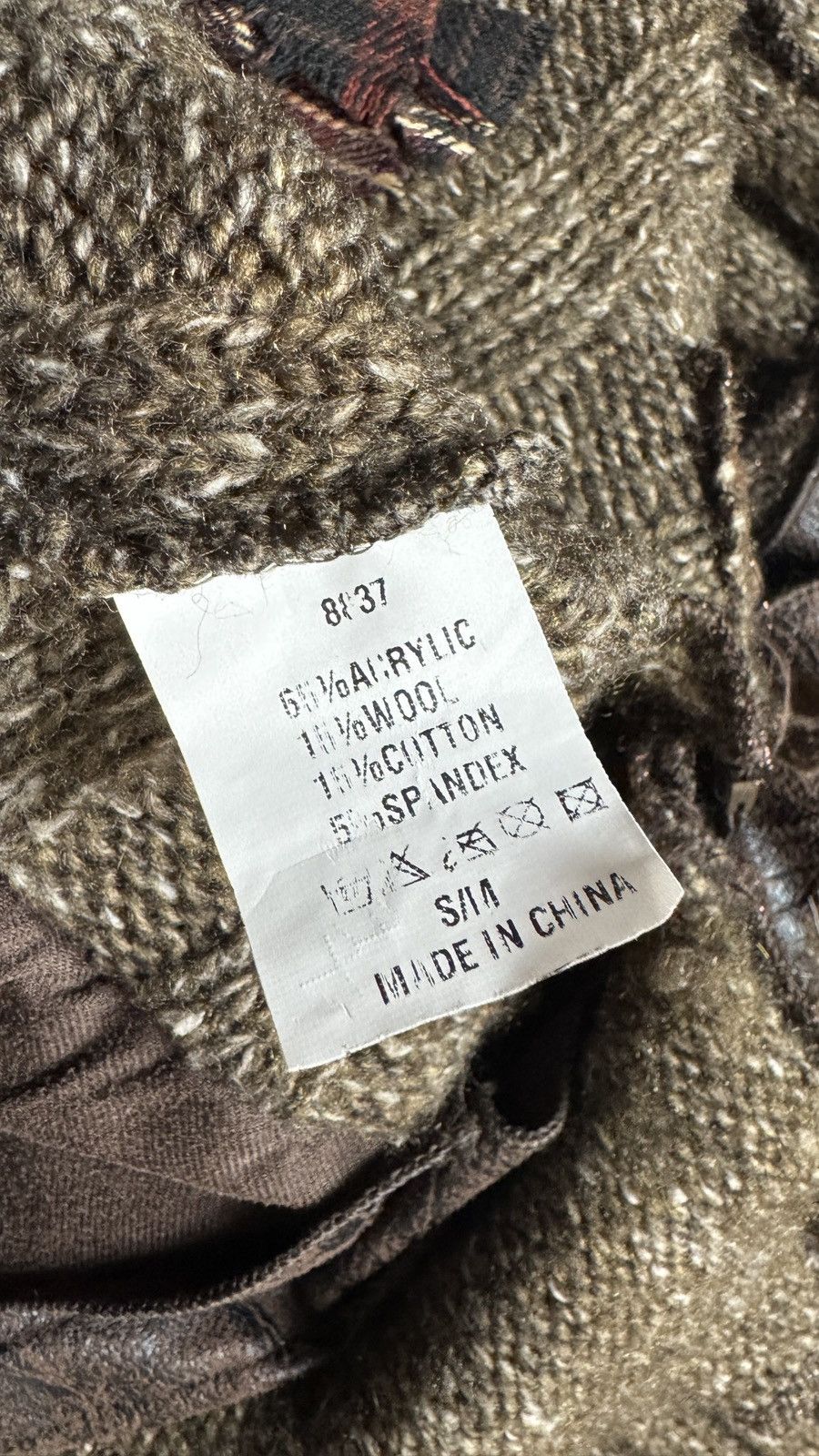 Le Grande Bleu (L.G.B.) Y2K Faux Fur Wool Jacket balenciaga cdg boho Steampunk LGB Size M / US 6-8 / IT 42-44 - 6 Thumbnail