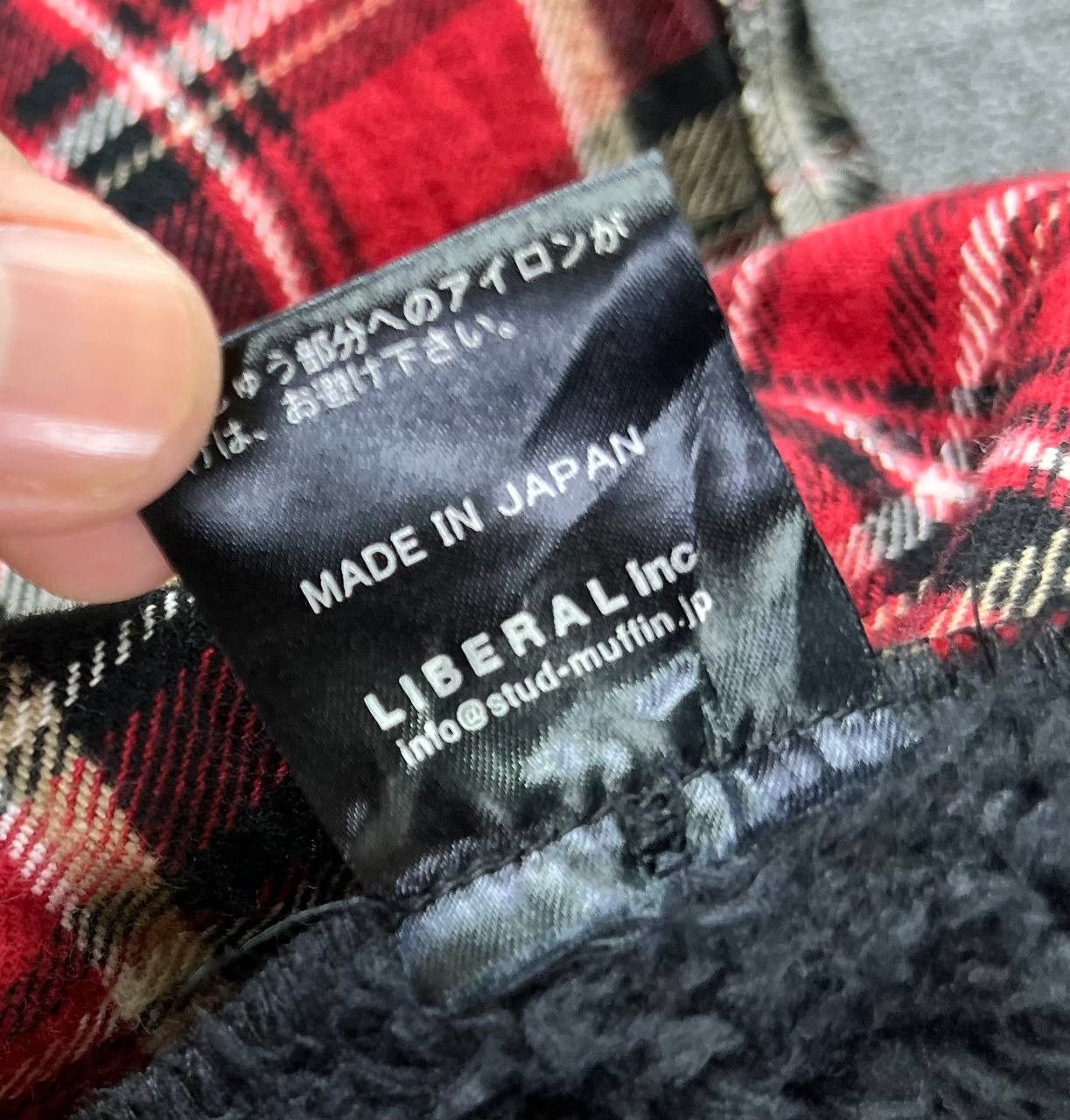 Japanese Brand Vintage Stud Muffin Shadow Plaid Fleece Button Up Jacket Size US L / EU 52-54 / 3 - 7 Thumbnail