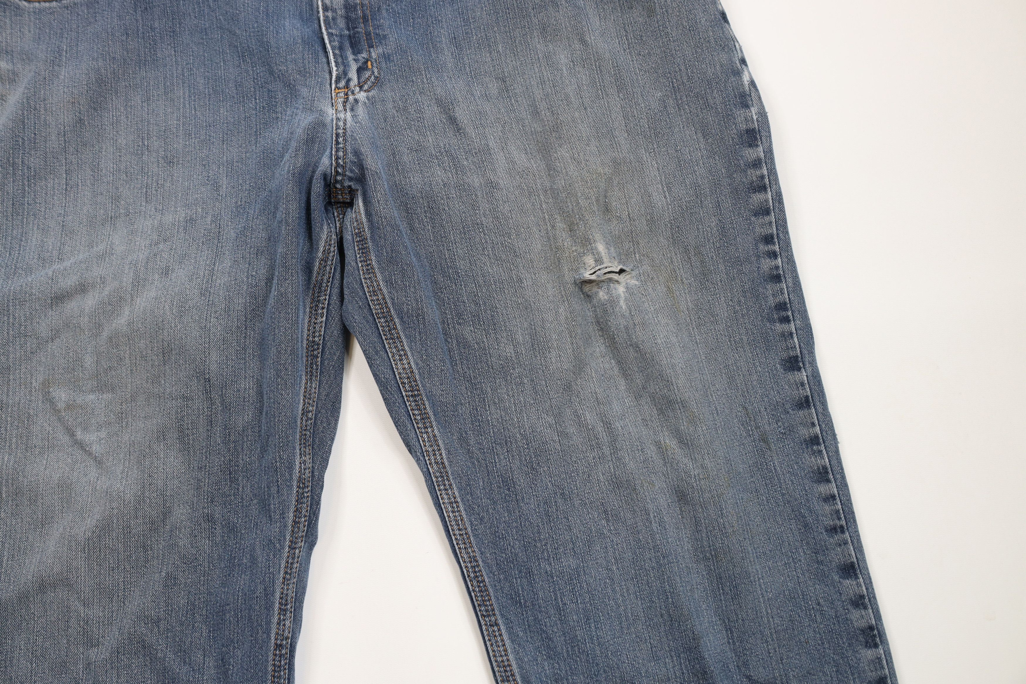 Carhartt × Vintage Vintage Y2K Carhartt Relaxed Fit Wide Leg Denim Jeans Blue Size US 40 / EU 56 - 7 Thumbnail
