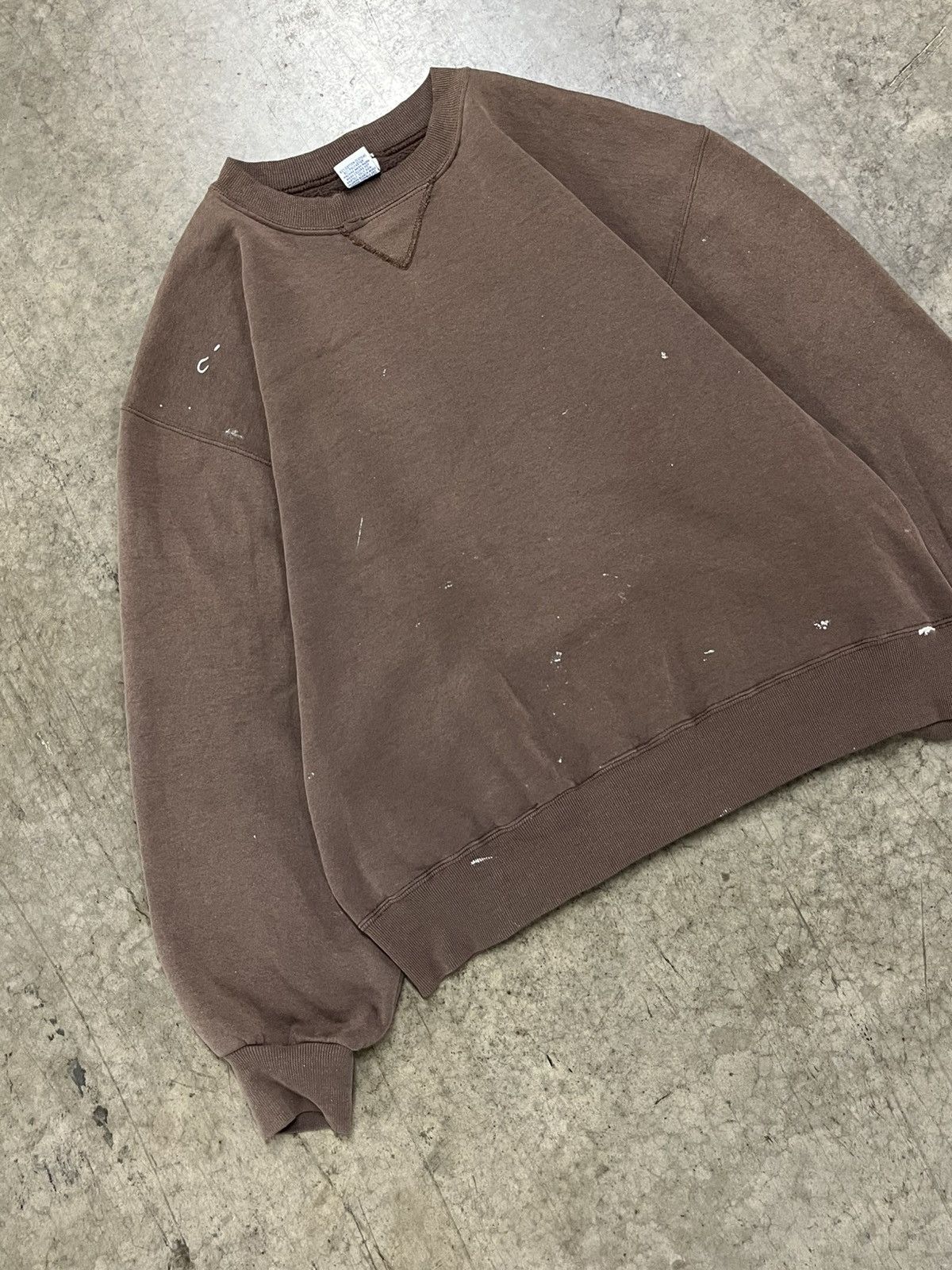 Russell Athletic Russell athletic boxy fit thrashed earth tone blank faded Size US L / EU 52-54 / 3 - 5 Thumbnail