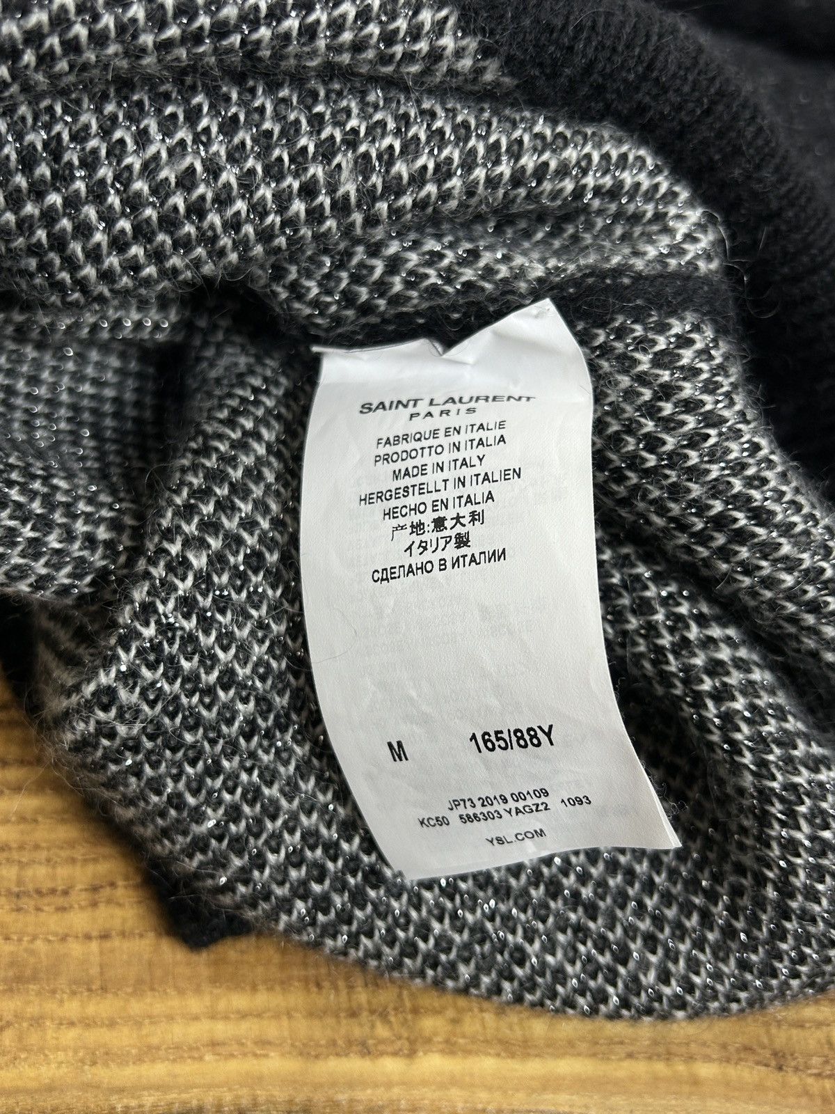 Saint Laurent Paris Saint Laurent FW19 Courte Est La Vie Mohair Blend Sweater M Size M / US 6-8 / IT 42-44 - 8 Thumbnail