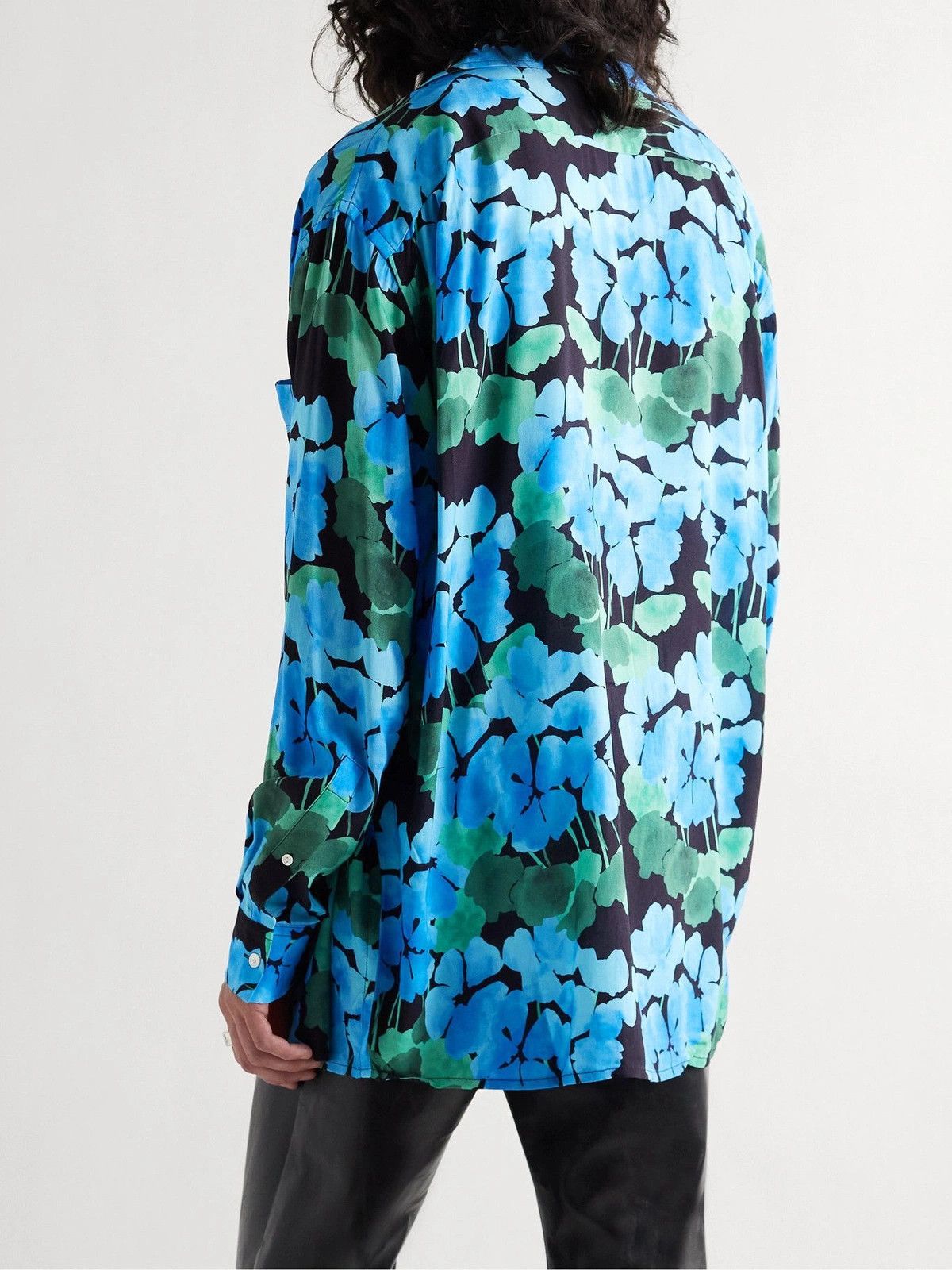 Acne Studios o1tko10825 Floral Oversized Shirt in Multicolor Size US L / EU 52-54 / 3 - 4 Thumbnail