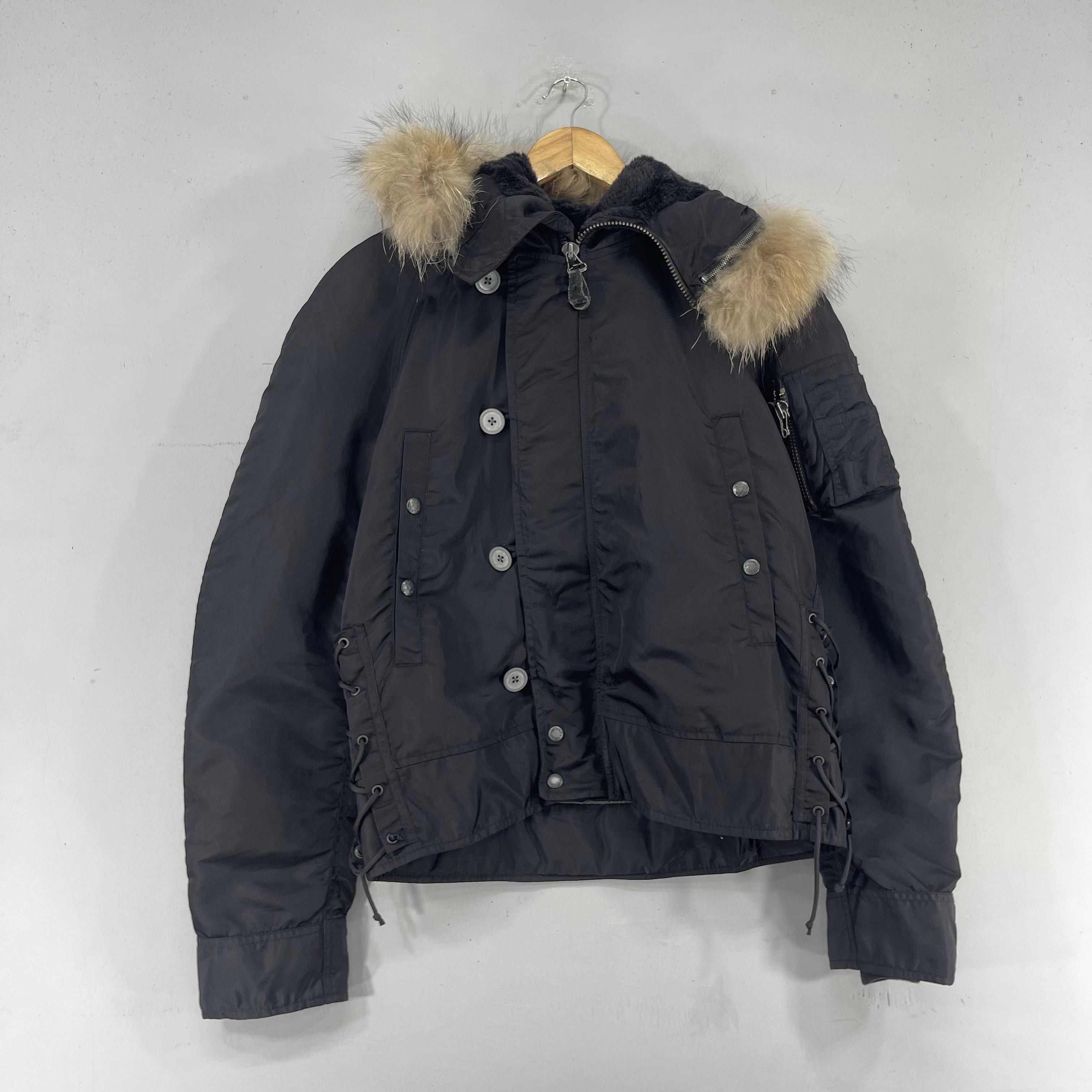 Avirex × Vintage Vintage AVIREX Ltd Faux Fur Detachable Hoodie Flight Jacket Size L / US 10 / IT 46 - 3 Thumbnail