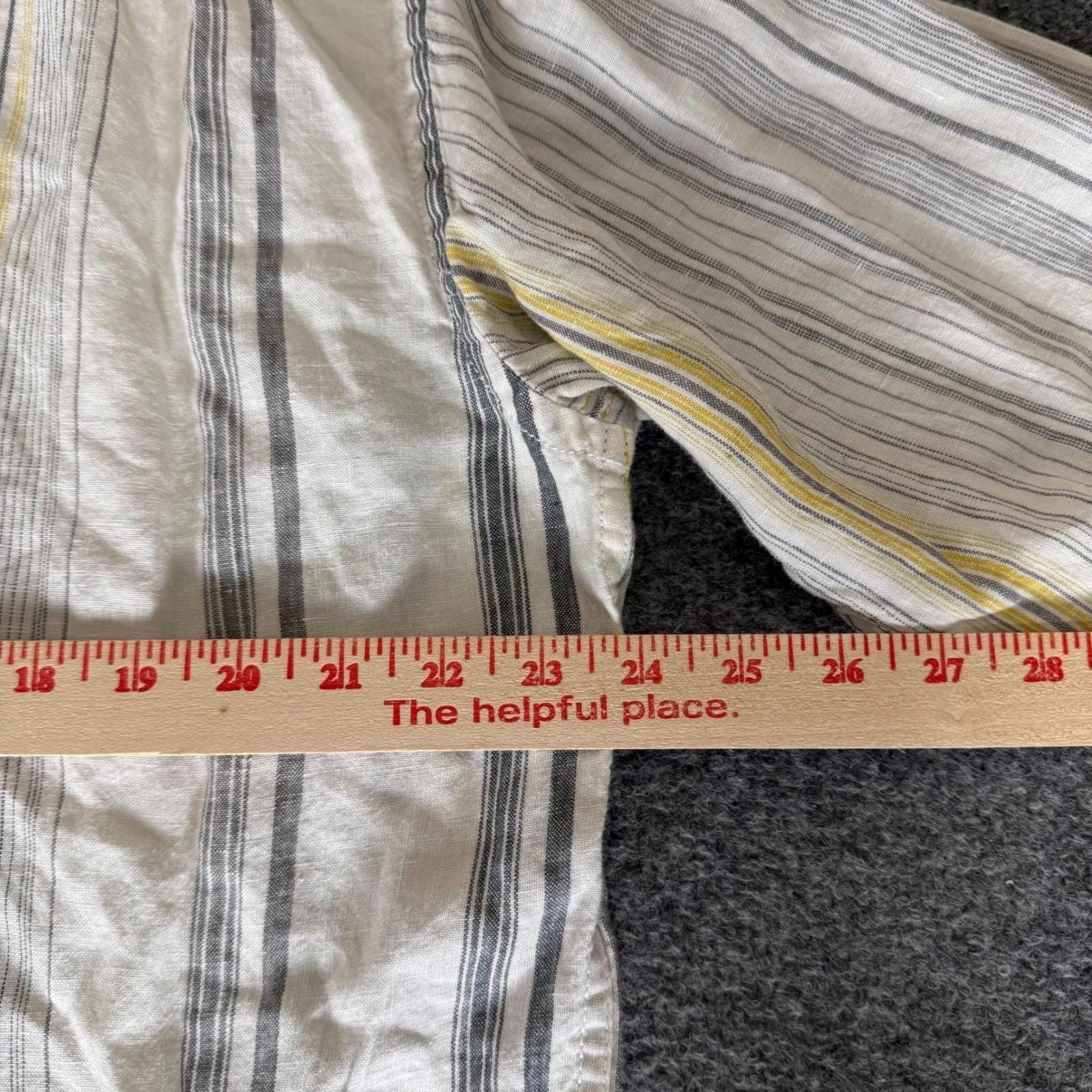 Tommy Bahama Tommy Bahama Relax Linen Shirt Mens XL Striped Button Up Size US XL / EU 56 / 4 - 5 Thumbnail