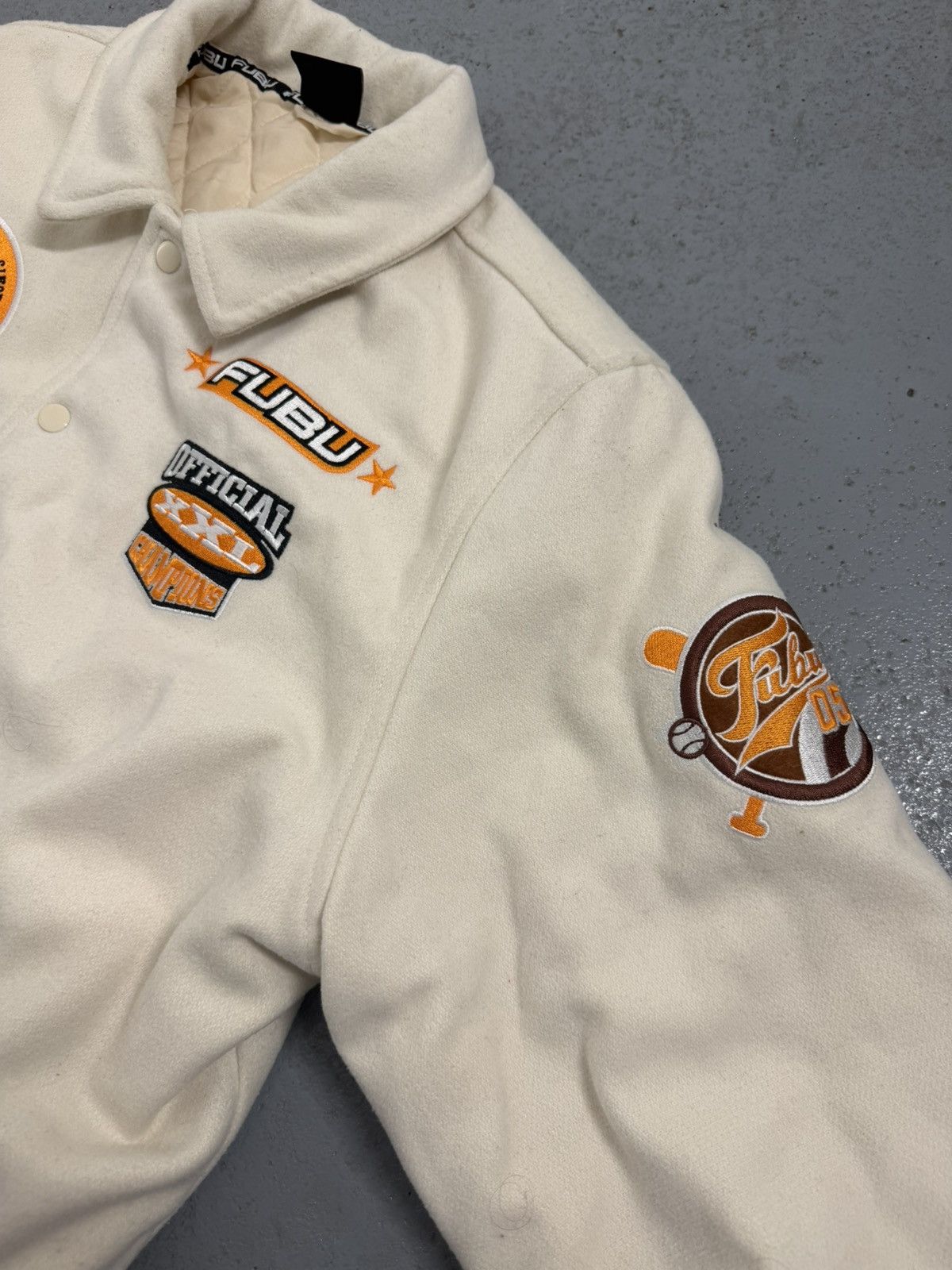 Fubu Vintage Fubu For Us By Us Baxk Embroidered Logo Bomber Size US L / EU 52-54 / 3 - 7 Thumbnail