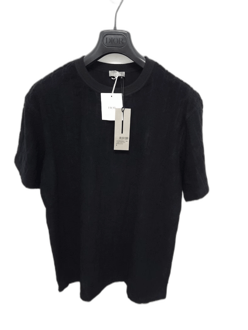 Dior DIOR Black Short Sleeve Towel Print Top Size US XS / EU 42 / 0 - 1 Thumbnail