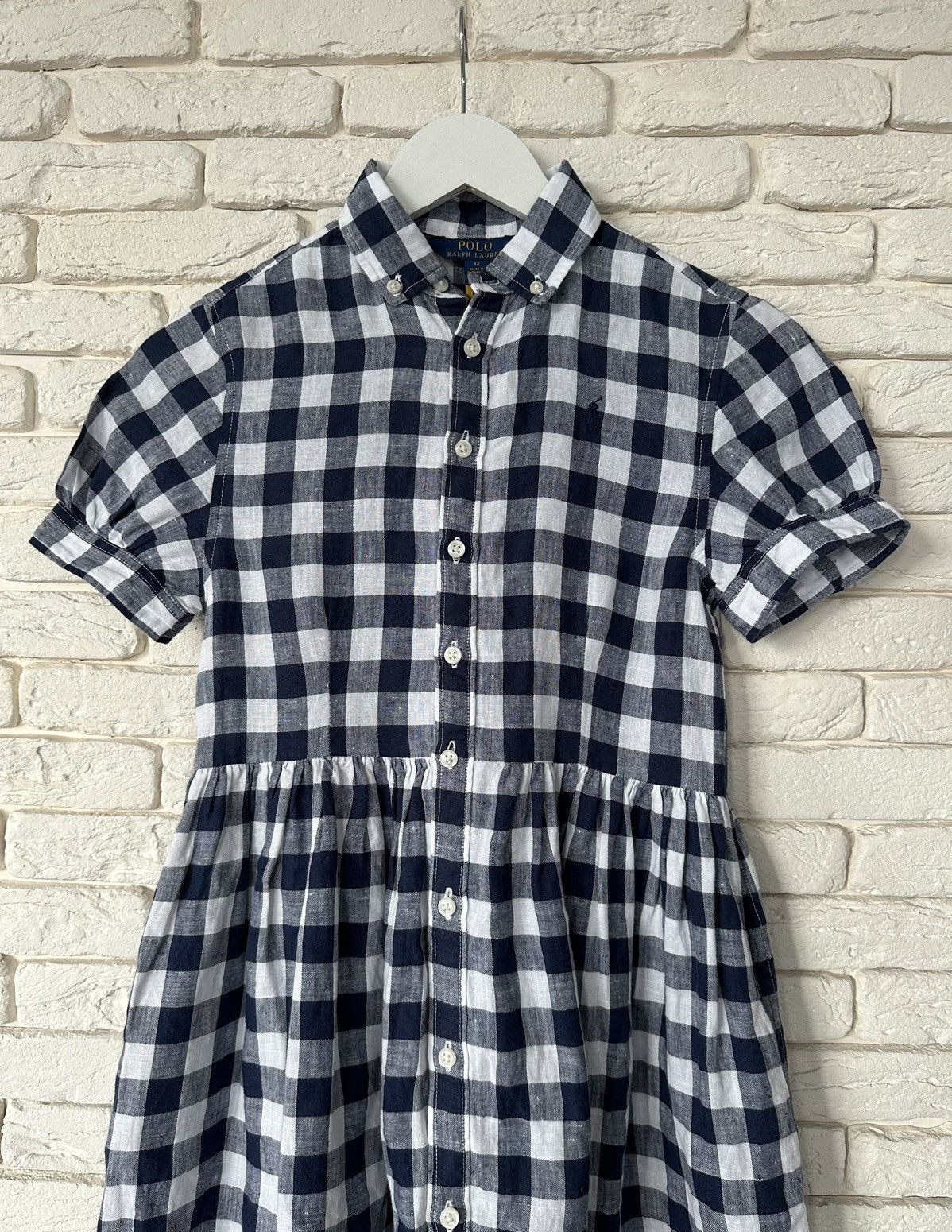 Polo Ralph Lauren Polo Ralph Lauren 100% Linen Logo Shirt Dress Size 12 Years Size XXS / US 00 / IT 34 - 3 Thumbnail