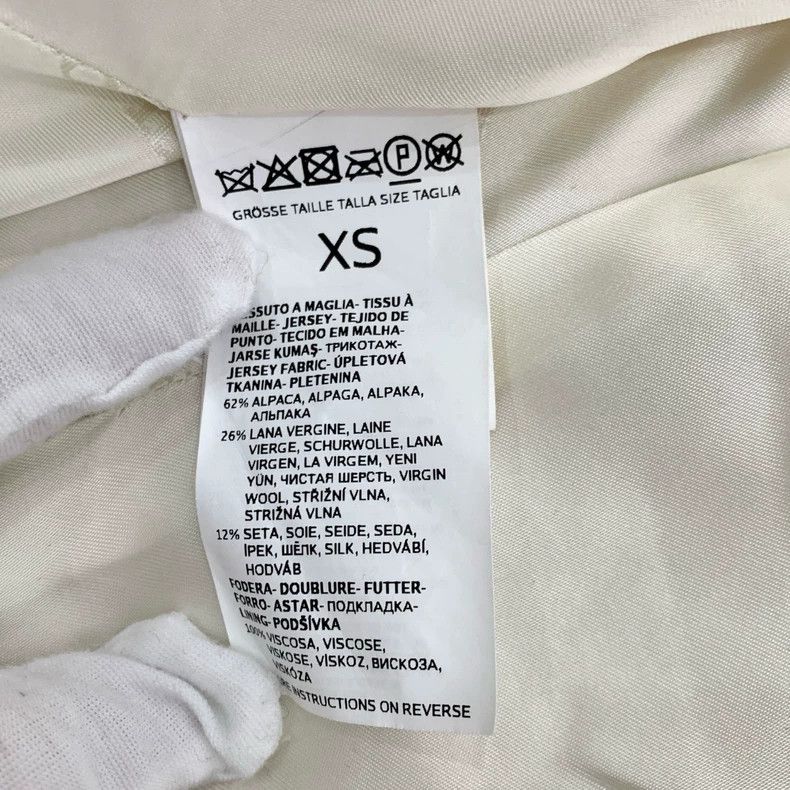 Max Mara Max Mara Lapel double-breasted off-white alpaca-wool teddy Size XS / US 0-2 / IT 36-38 - 7 Thumbnail