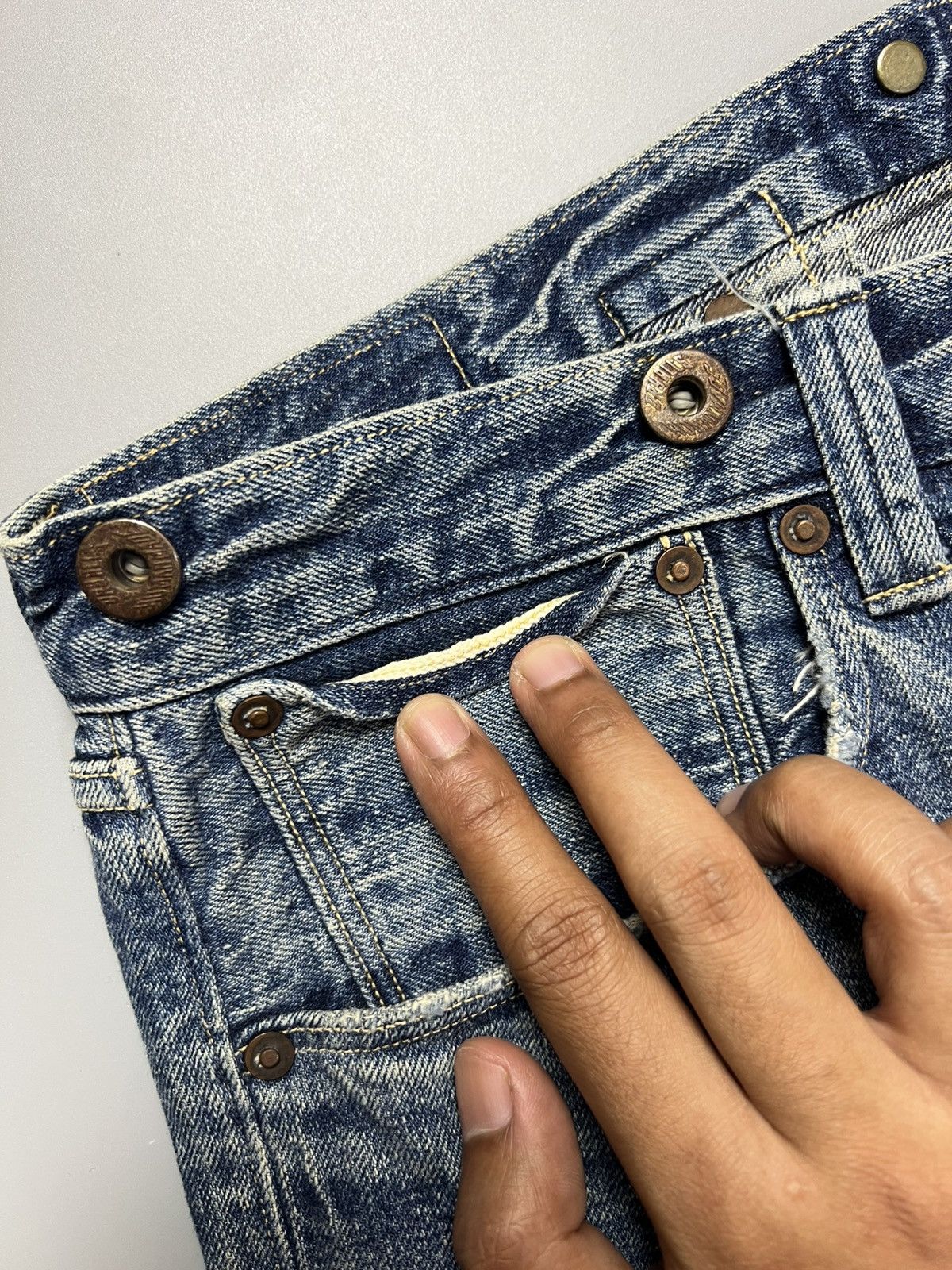 Human Made Human Made Ripped Denim Shorts Selvedge Size US 36 / EU 52 - 4 Thumbnail
