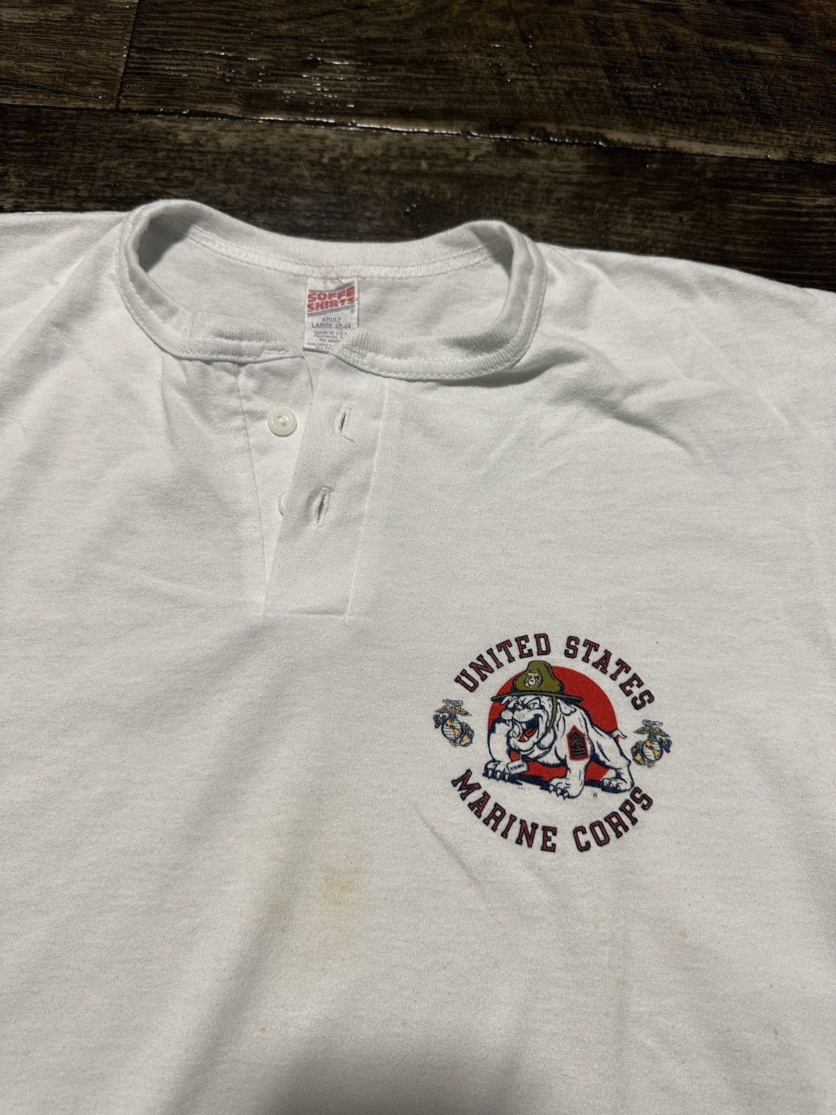 Vintage Vintage 90s US Marine Corps Shirt Size US L / EU 52-54 / 3 - 1 Thumbnail
