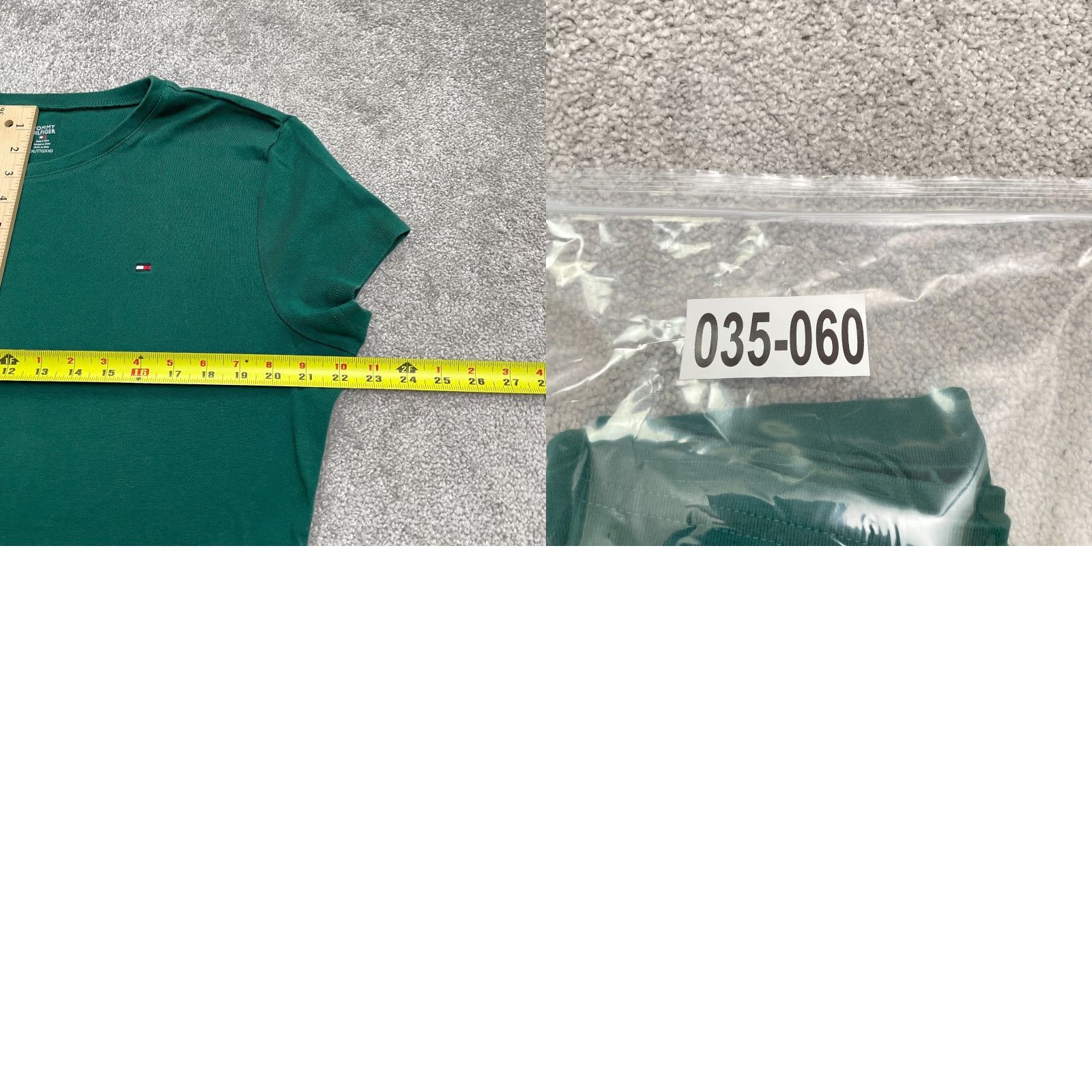 Tommy Hilfiger VINTAGE Tommy Hilfiger Logo T-Shirt Womens 2XL Green Cotton Short Sleeve Crew Casual Size XXL / US 16-18 / IT 52-54 - 8 Thumbnail