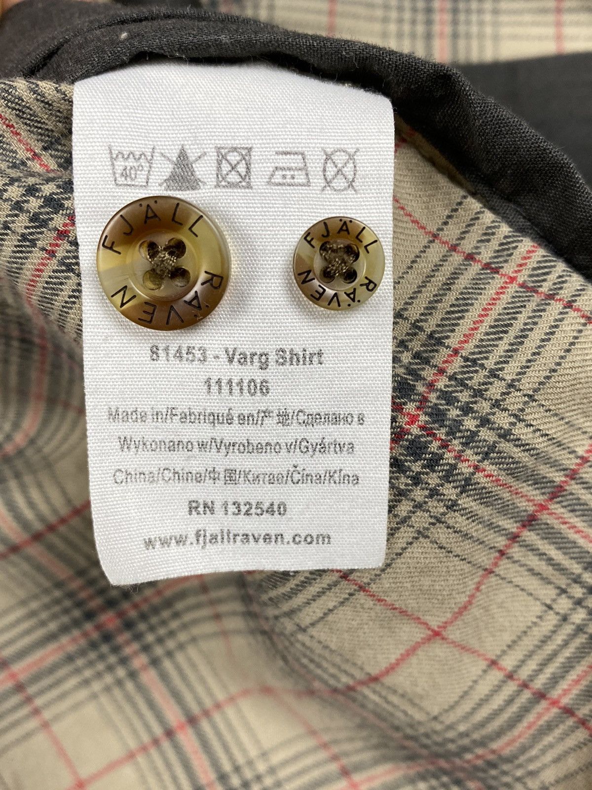 Fjallraven Fjallraven Varg Checkered Outdoor Button Up Shirt Size US M / EU 48-50 / 2 - 12 Thumbnail