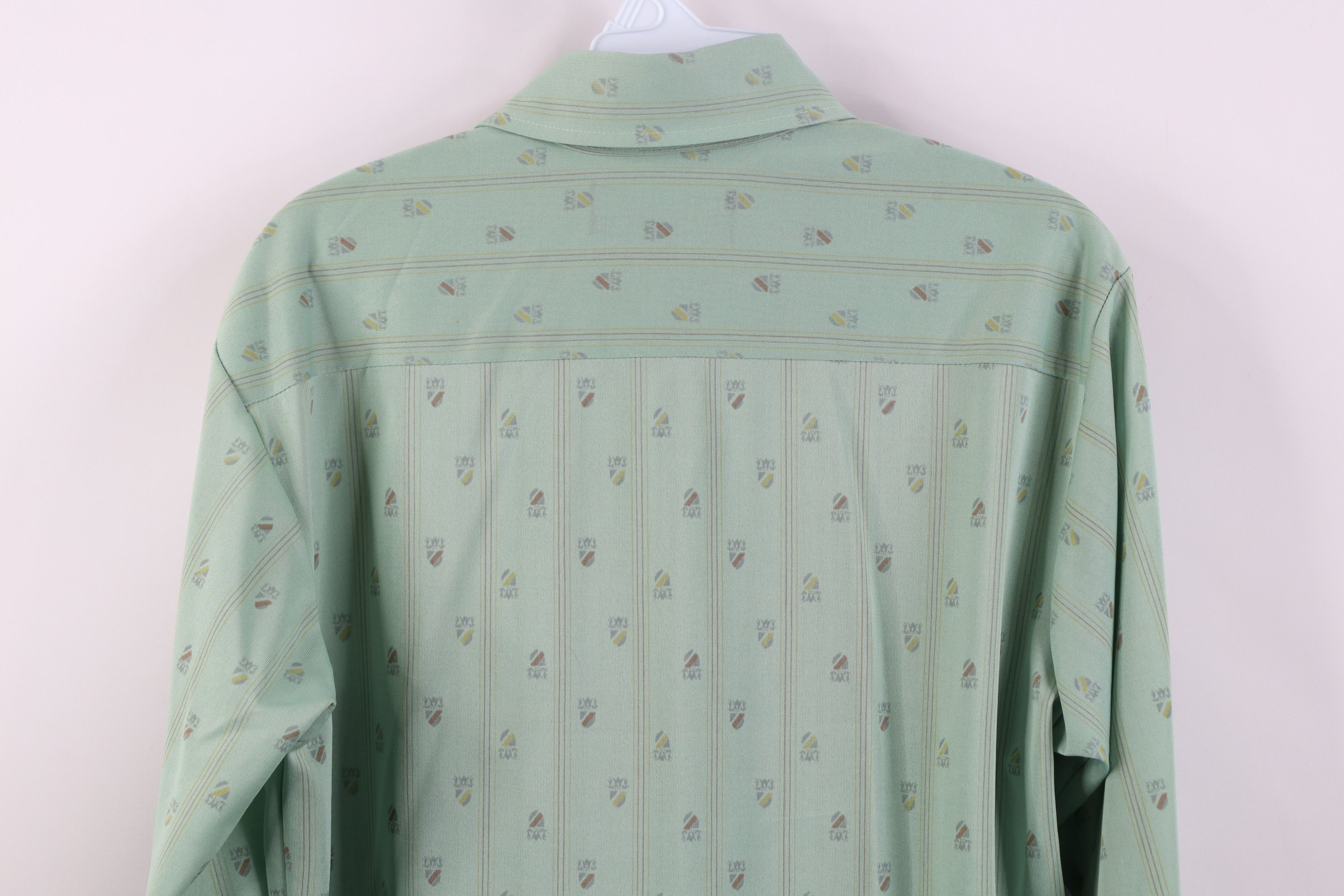 Vintage Vintage 70s Streetwear Crest Knit Collared Button Shirt Size US M / EU 48-50 / 2 - 11 Thumbnail