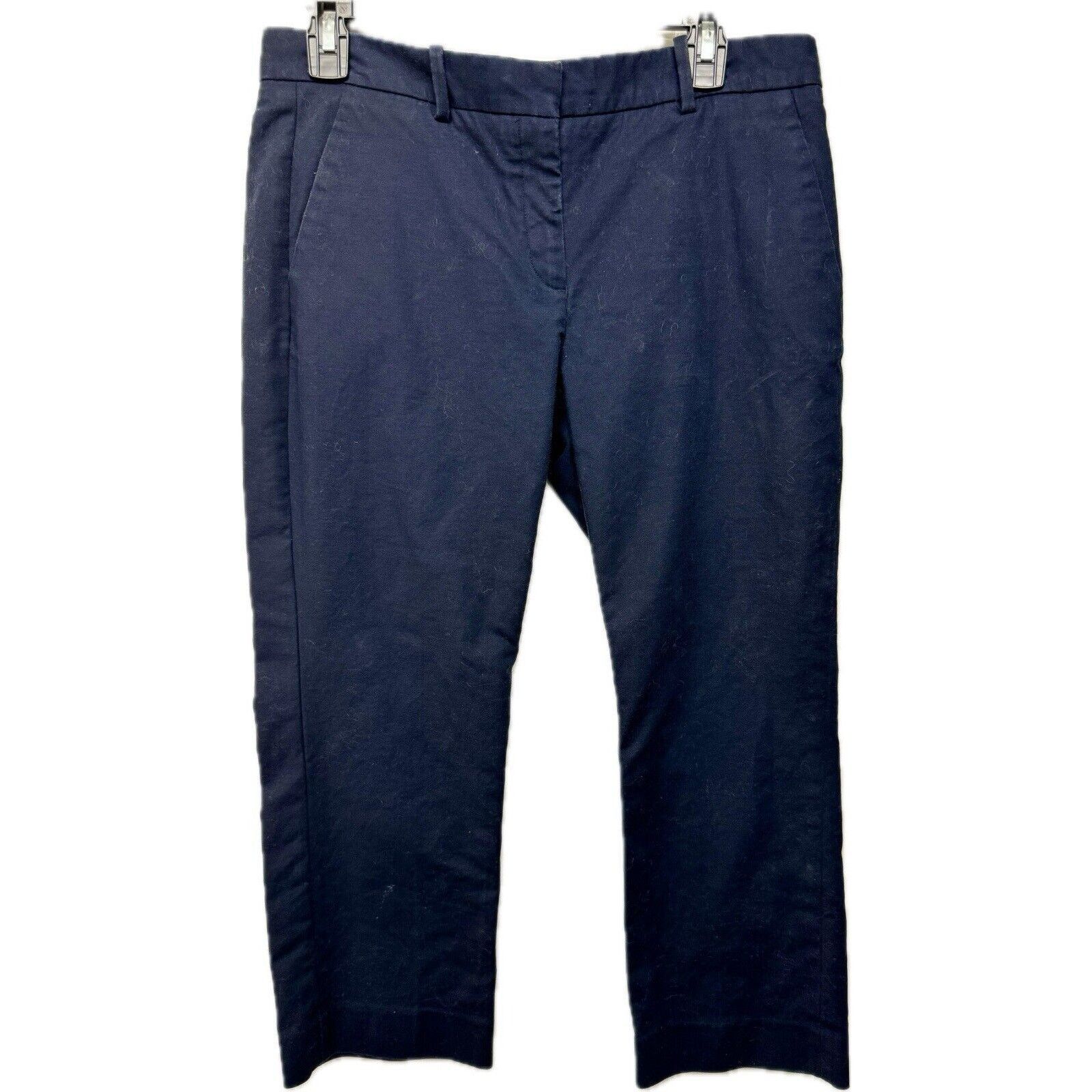 Gap GAP Women’s Tailored Crop Pants Stretch in Navy - Size 6P Size 28" / US 6 / IT 42 - 1 Thumbnail
