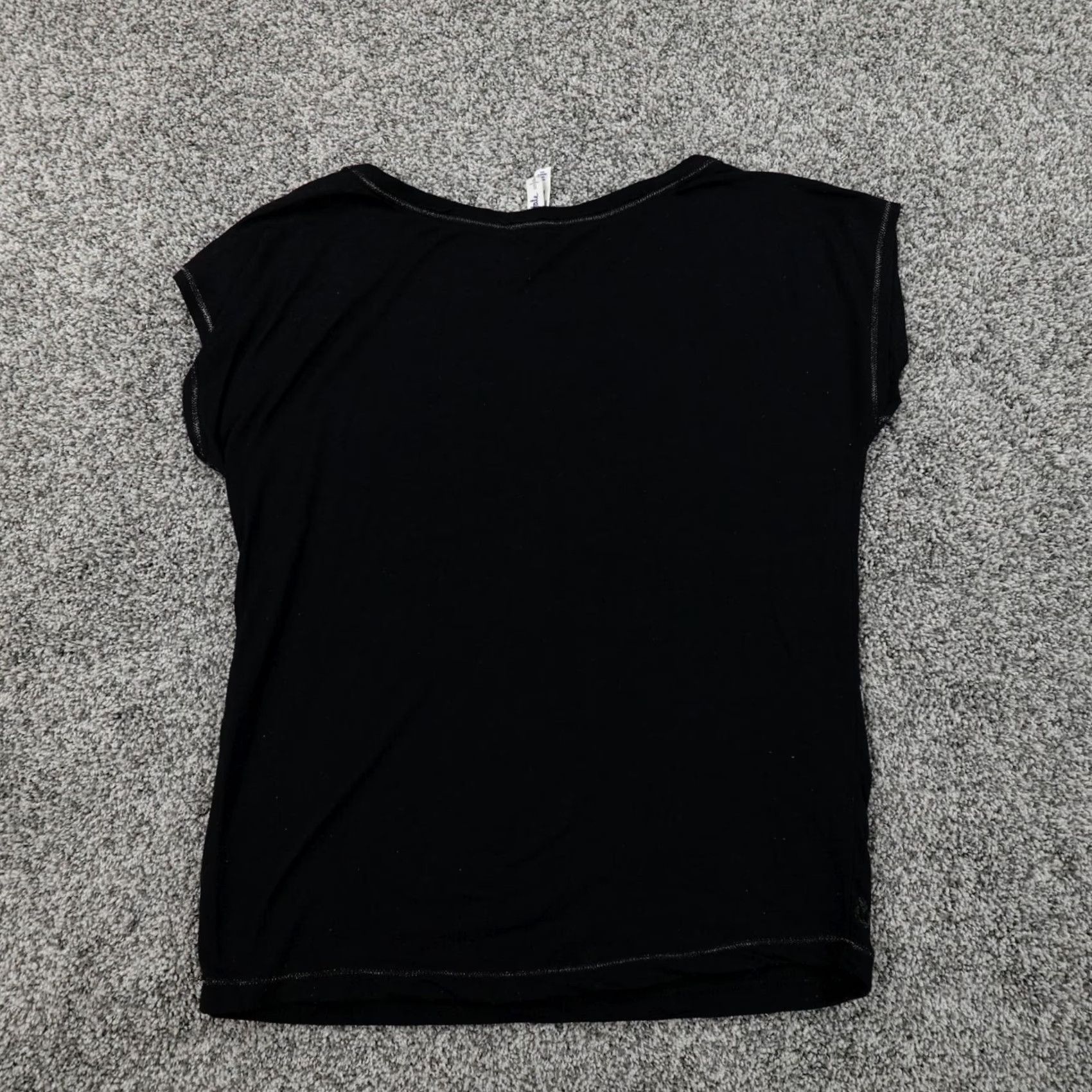 Vintage Aeropostale Shirt Women S Black Sequin Polka Dot Casual Preppy Top Size S / US 4 / IT 40 - 7 Thumbnail