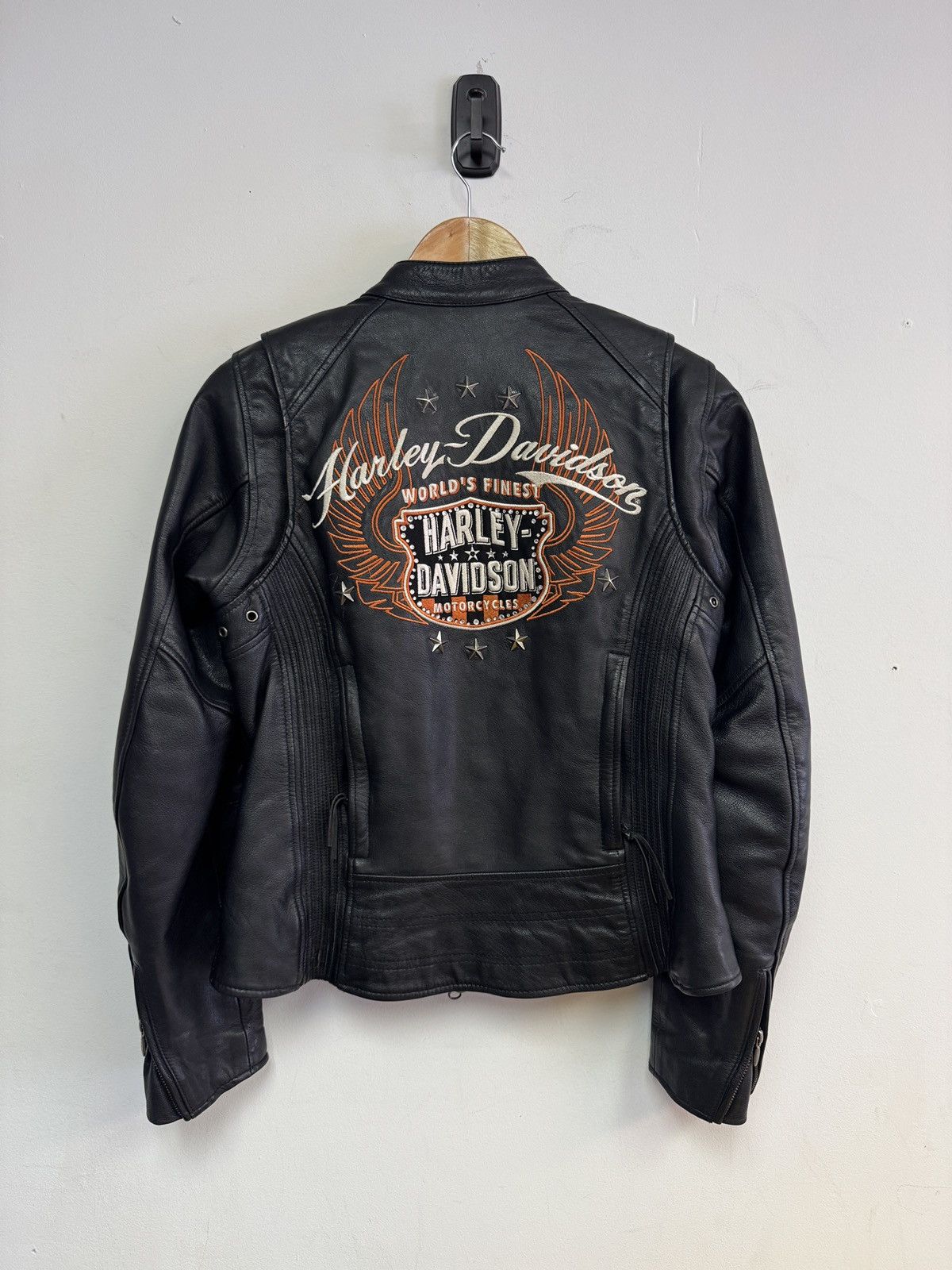 Harley Davidson Harley Davidson Leather Jacket Size S / US 4 / IT 40 - 3 Thumbnail