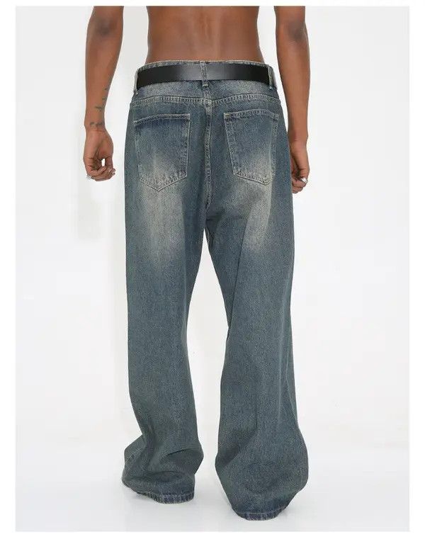 VIBE faded washed loose skate baggy jeans Size US 32 / EU 48 - 8 Thumbnail