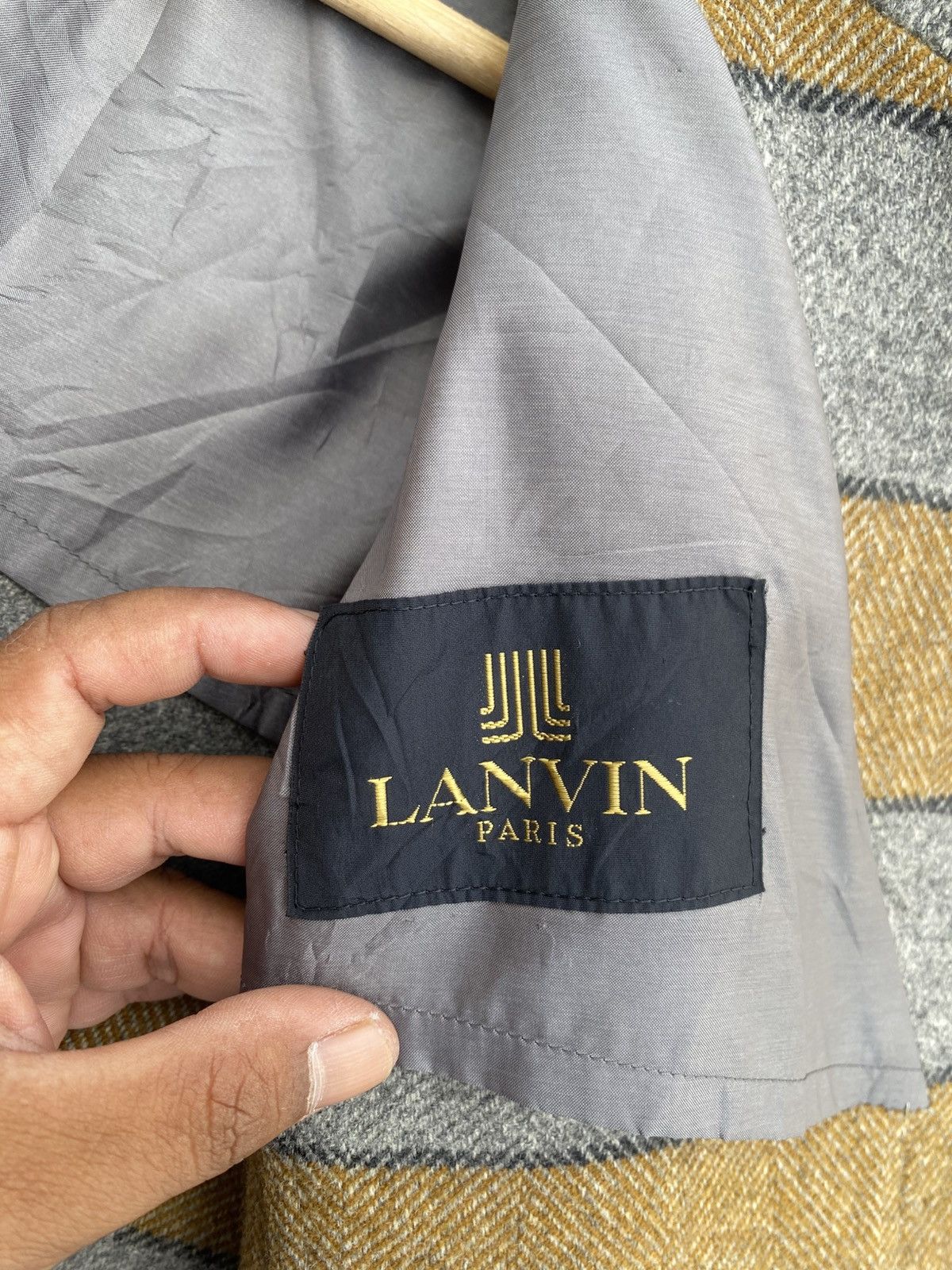Lanvin Rare Vintage LANVIN Wool Long Coat Size 38S - 10 Thumbnail