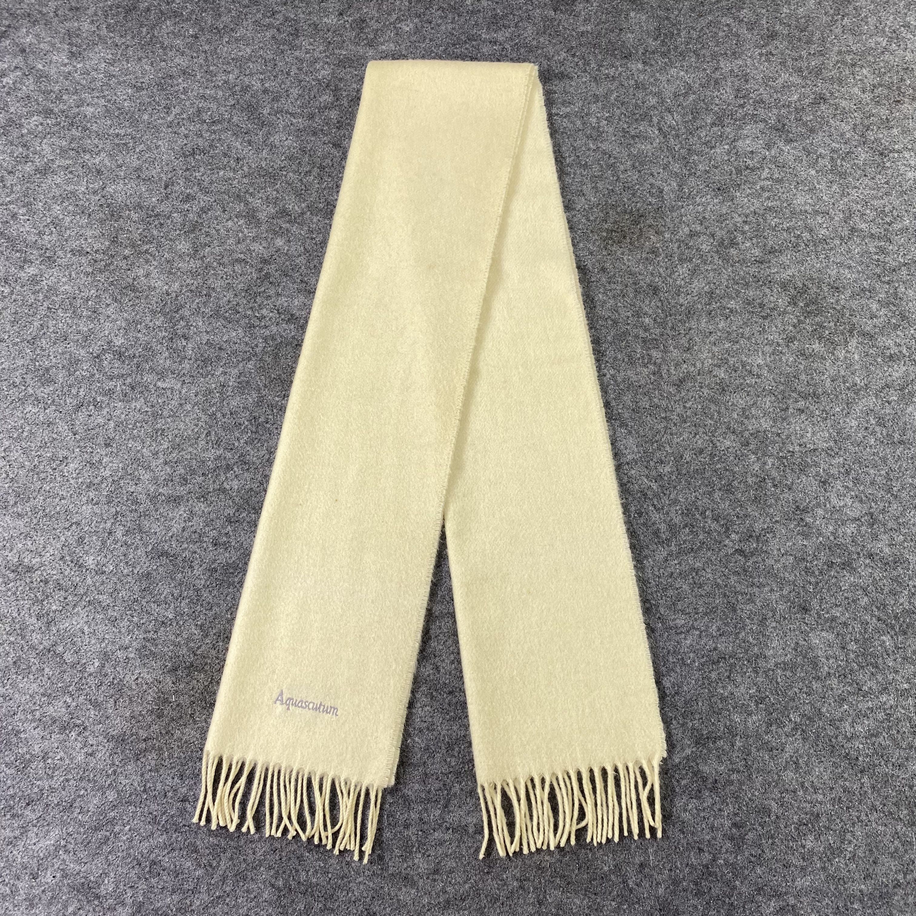 Aquascutum Aquasqutum Cashmere Muffler / Scarf / Neckwear - T1254 Size ONE SIZE - 4 Thumbnail