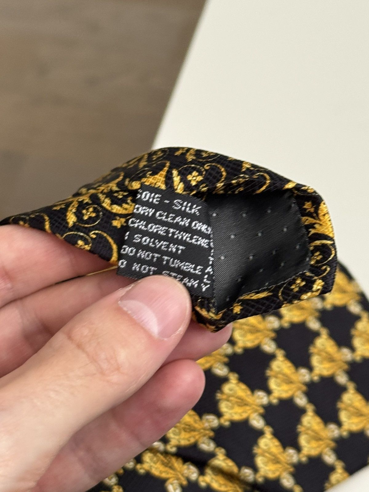 Versace Vintage Versace silk tie Size ONE SIZE - 5 Thumbnail
