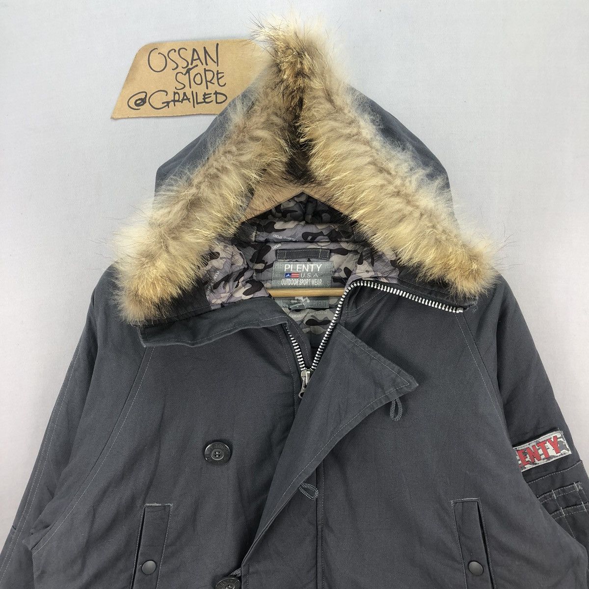 Other Vintage y2k Plenty USA Outdoor Faux Fur Jacket Size US XL / EU 56 / 4 - 4 Thumbnail
