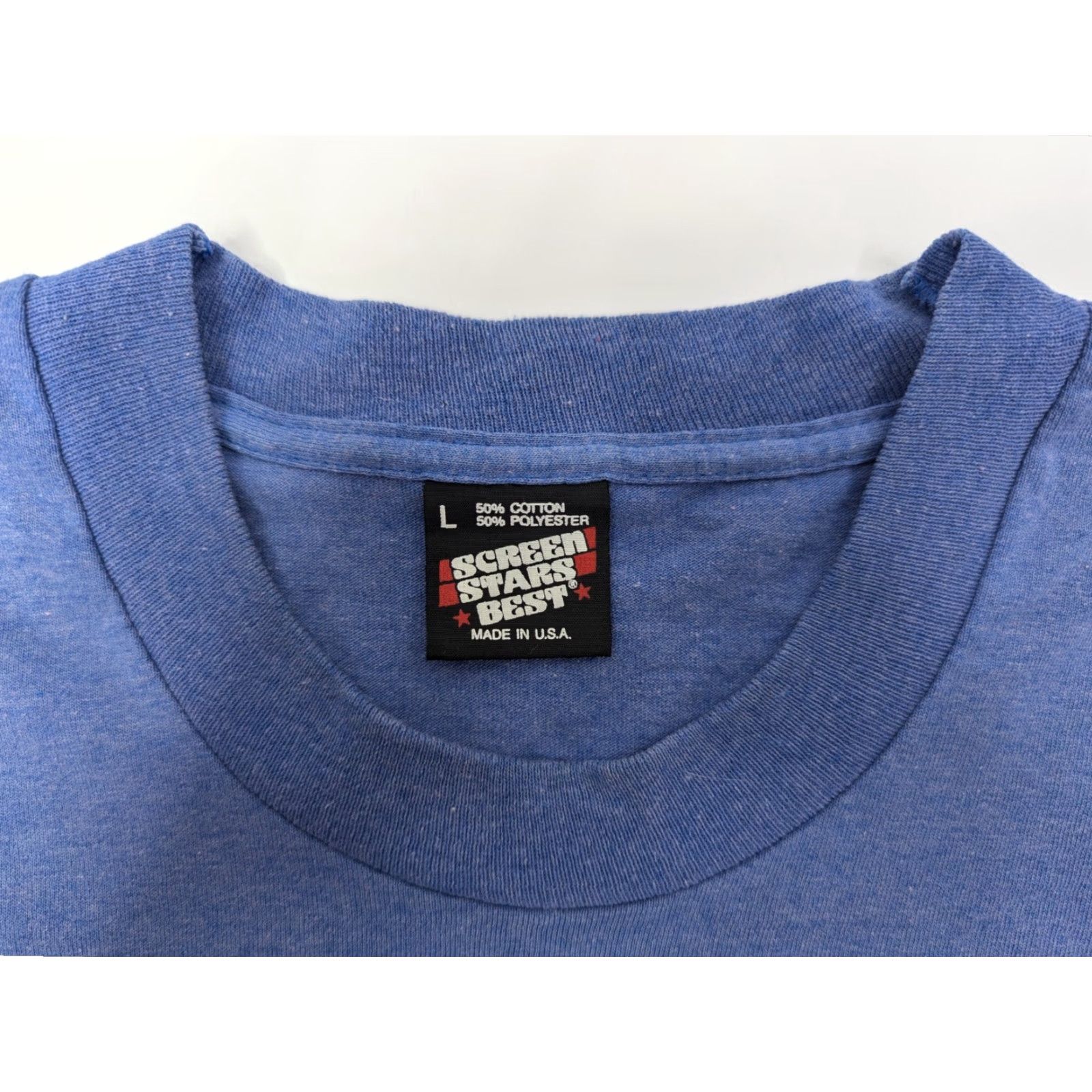 Sperry VINTAGE Southern Accent Tee Blue Shirt Screen Stars Best Sz Large Tom Perry Shirt Mens L Blue Band 80s Size US L / EU 52-54 / 3 - 6 Thumbnail
