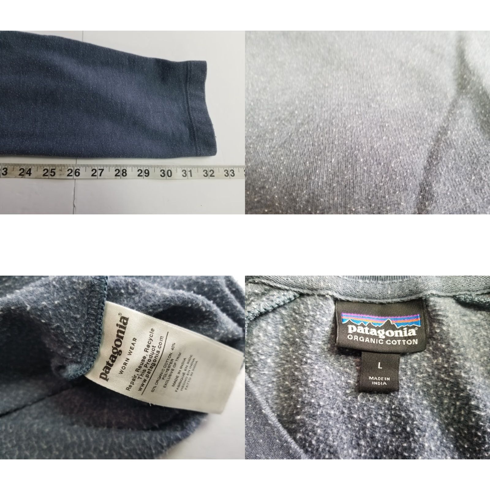 Patagonia Patagonia Sweatshirt Crewneck Blue L Men Pullover All Seasons Graphic Logo Athletic Hiking Running Gym Size US L / EU 52-54 / 3 - 8 Thumbnail