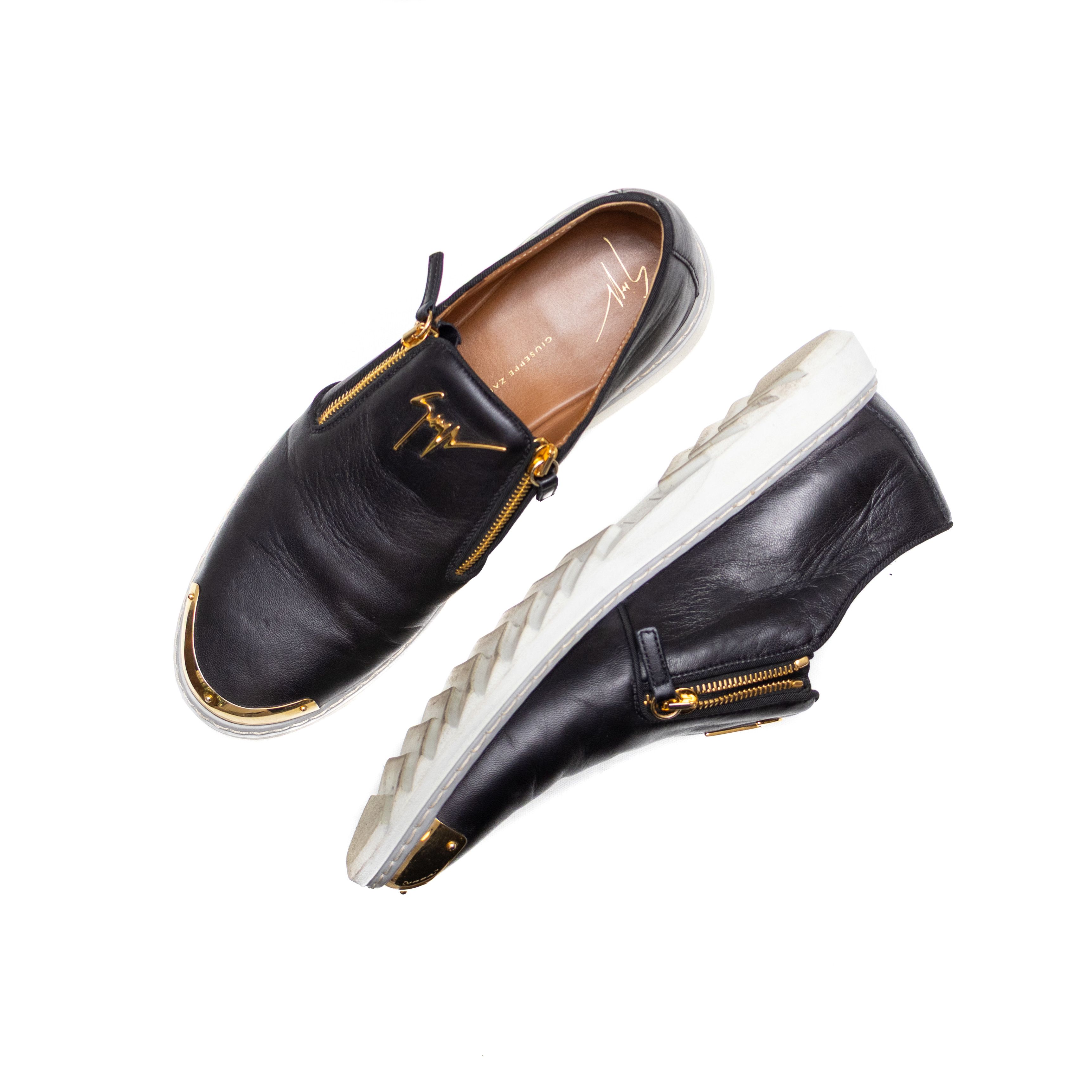 Giuseppe Zanotti Giuseppe Zanotti Men's Sneakers Venetian Gold Double Zip 9 Size US 9 / EU 42 - 6 Thumbnail