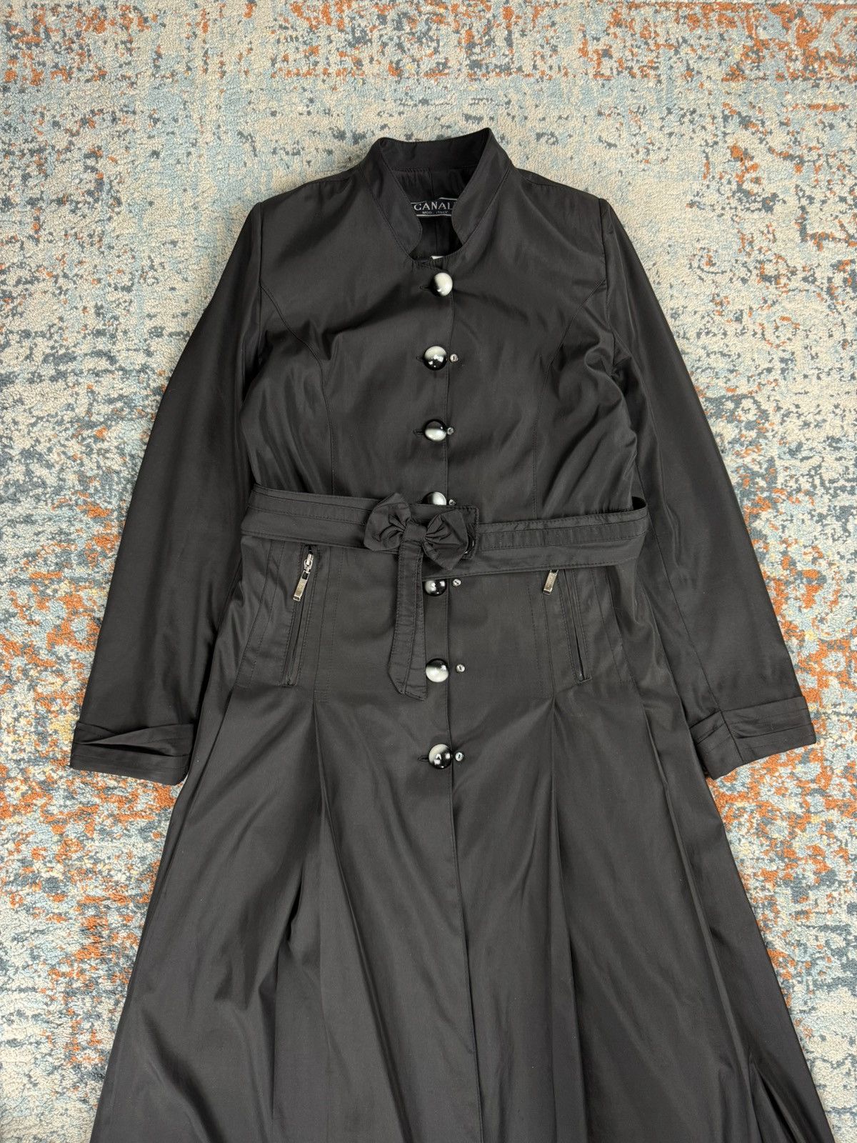 Canali × Vintage Vintage 90s Canali crazy dark academia style long coat Size US XS / EU 42 / 0 - 5 Thumbnail
