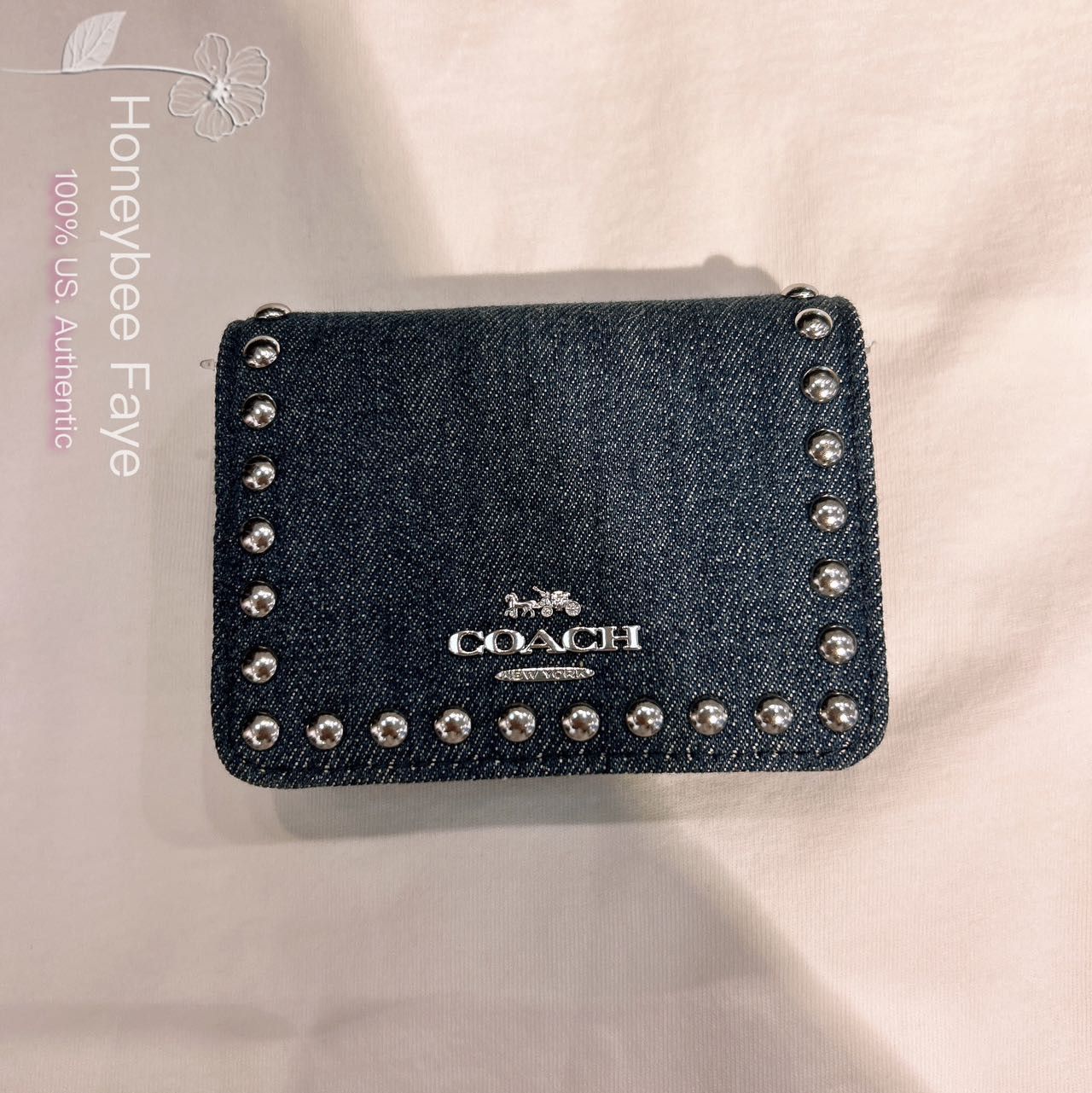 Coach NWT Coach Mini Wallet On A Chain With Rivets | Grailed