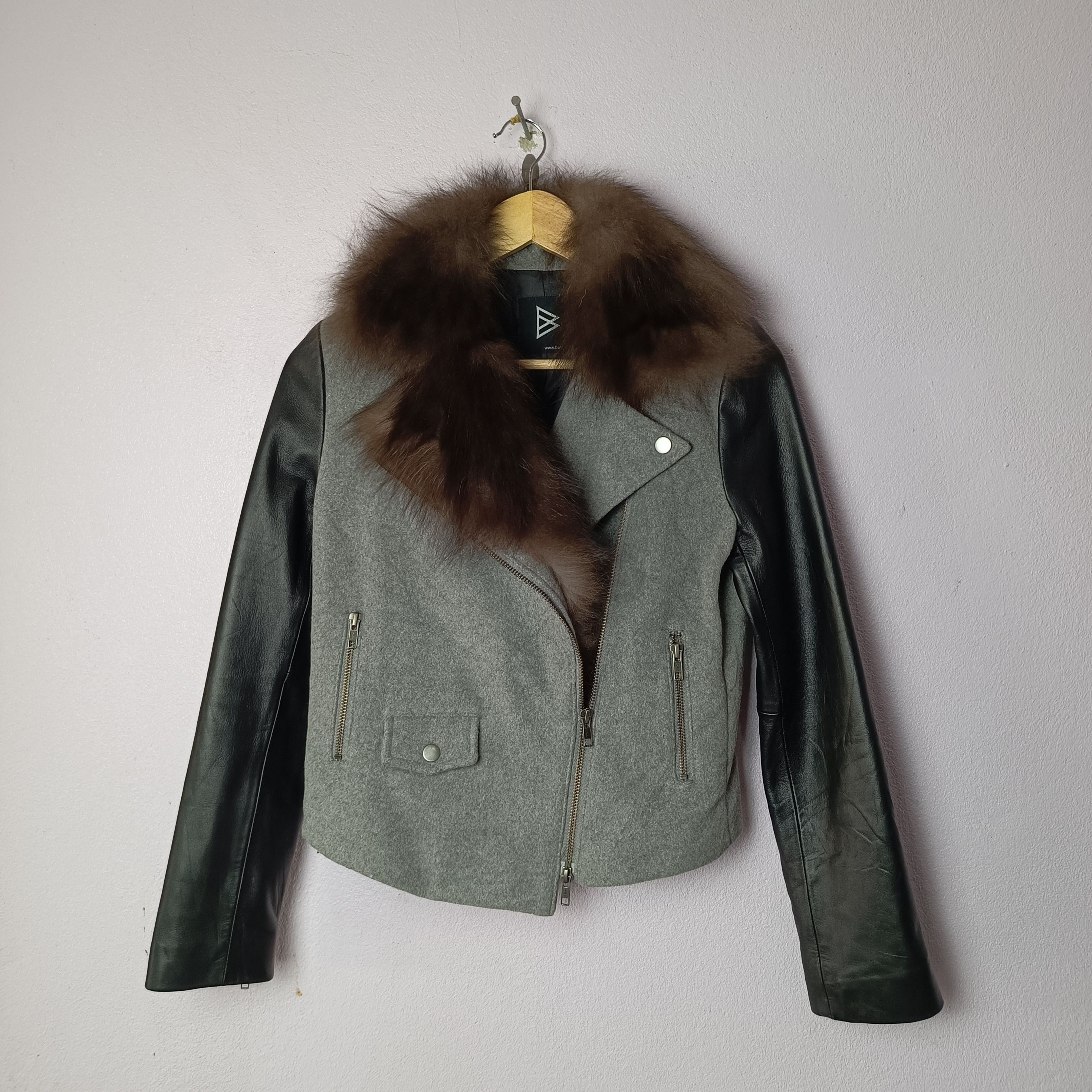 Barak Japan Fox Fur/Sheepskin Sleeve Jacket