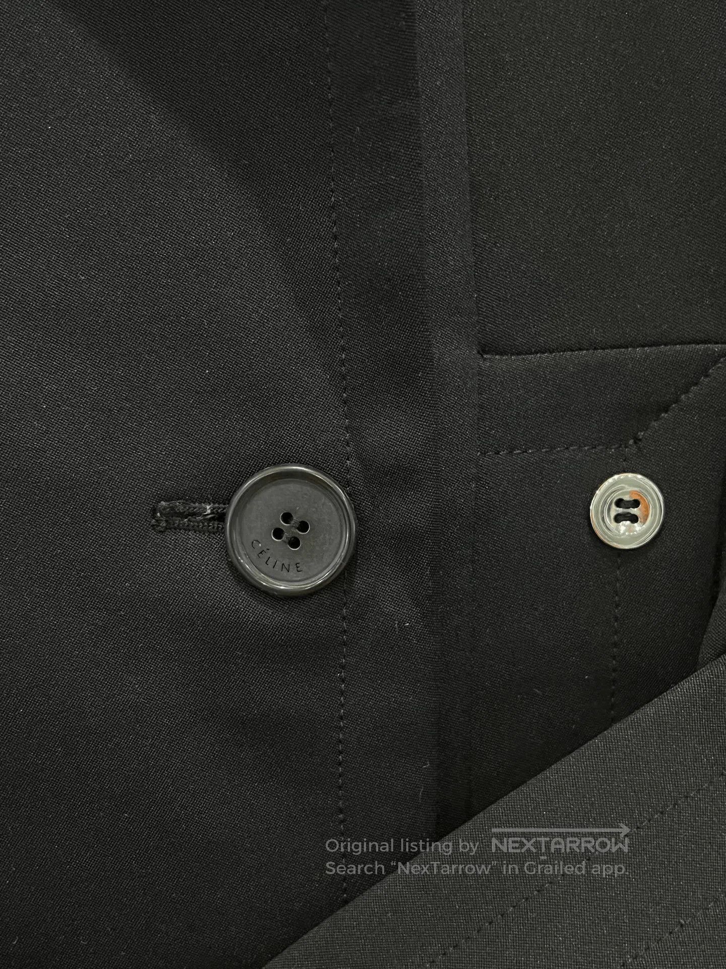 Celine Celine Double-Breasted Trench Coat. Size XXS / US 00 / IT 34 - 3 Thumbnail