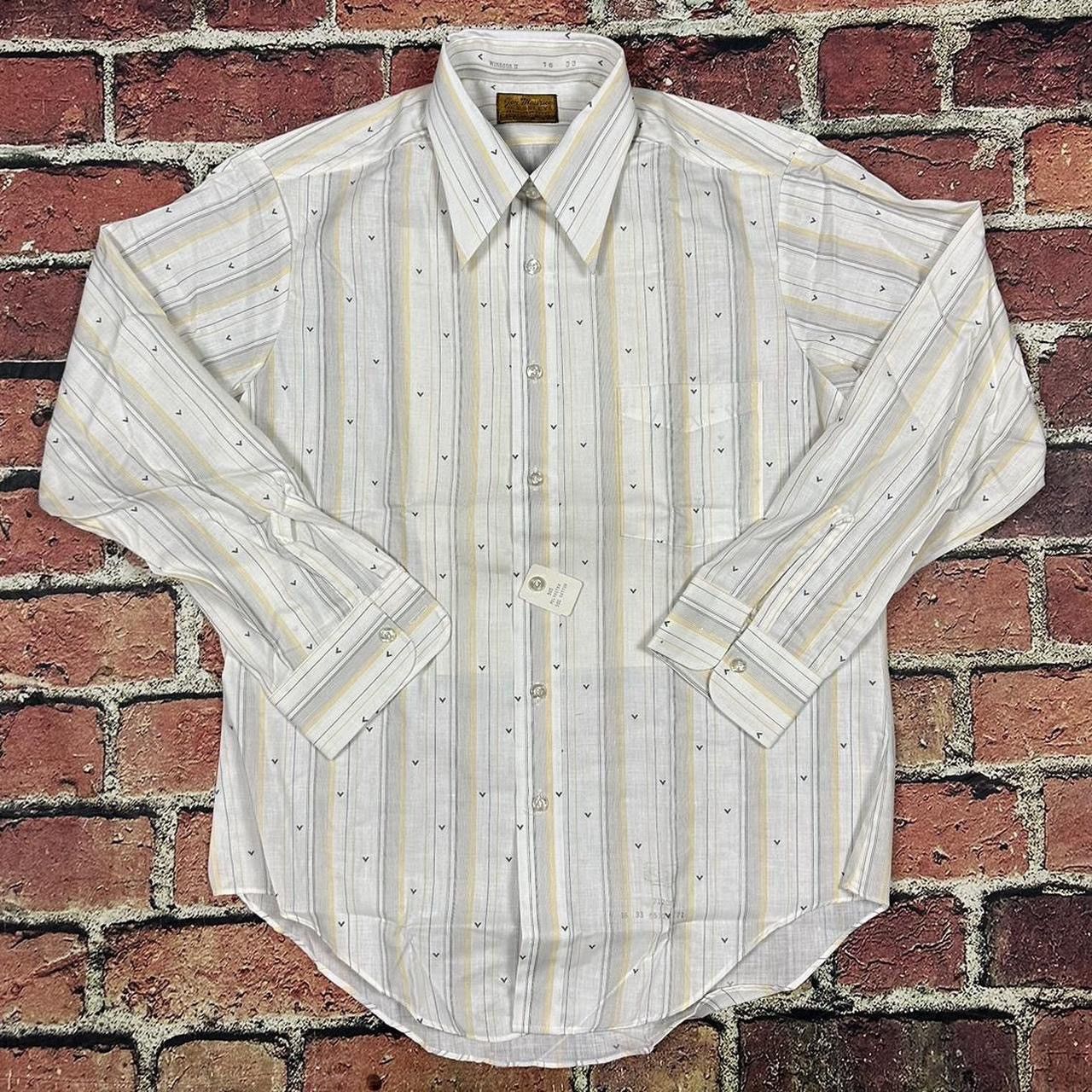 Vintage Vintage Jon Maurice for Essley Button Up Point Collar Shirt Size US L / EU 52-54 / 3 - 1 Thumbnail